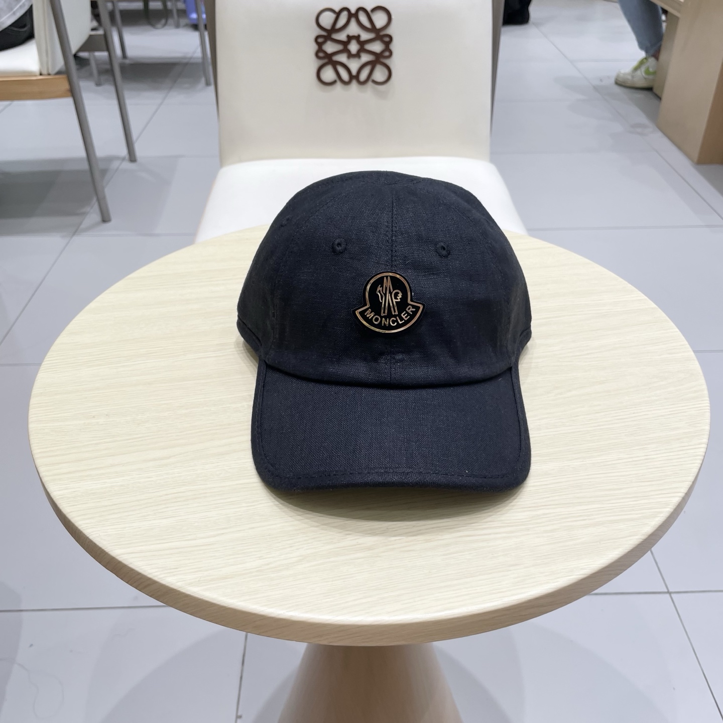  蒙口【MONCELER早秋新款简约棒球帽女网眼透气遮阳帽时尚百搭鸭舌帽潮男