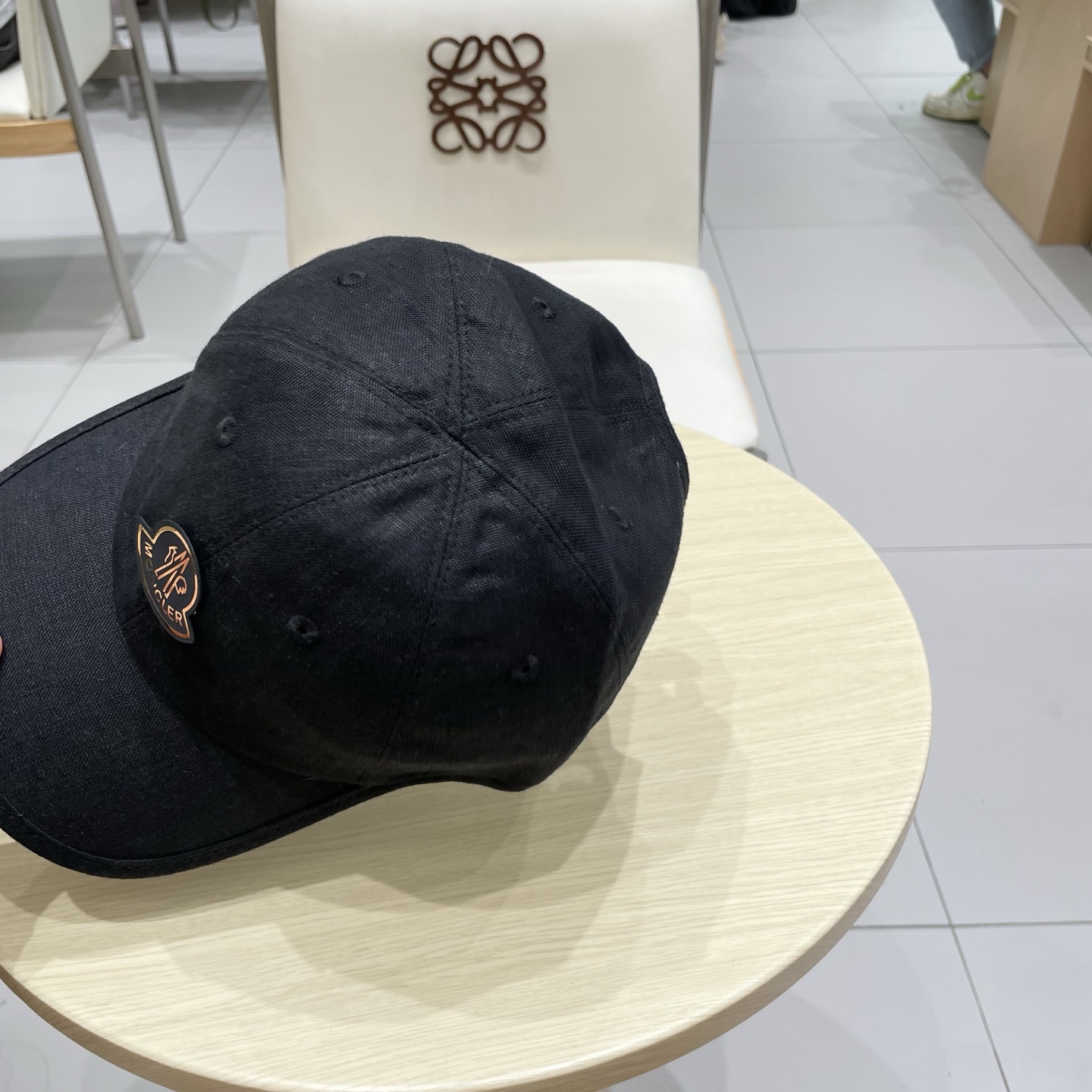  蒙口【MONCELER早秋新款简约棒球帽女网眼透气遮阳帽时尚百搭鸭舌帽潮男