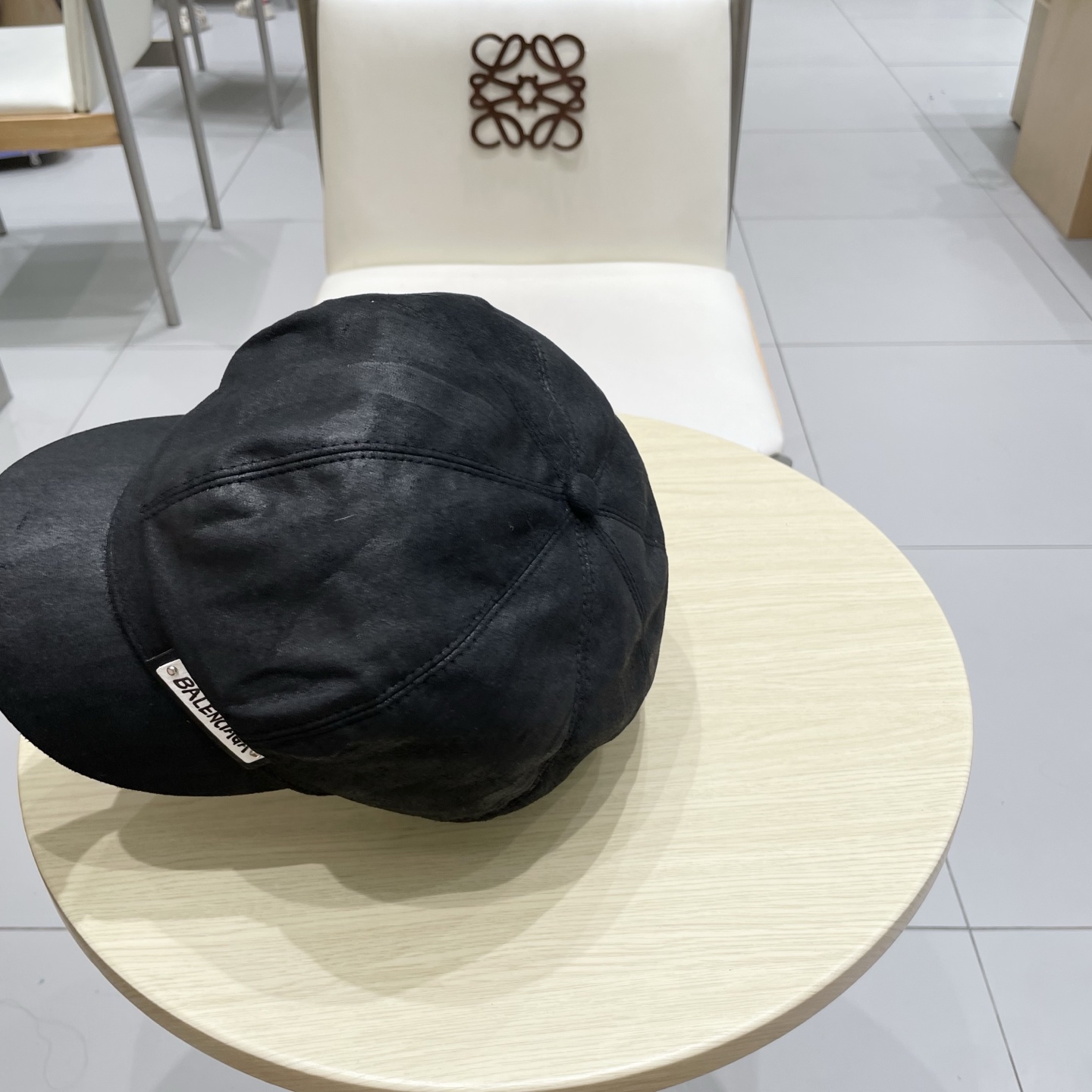  巴黎世家麂皮绒棕色八角贝雷帽女夏季大头围复古画家报童帽短檐鸭舌帽大码