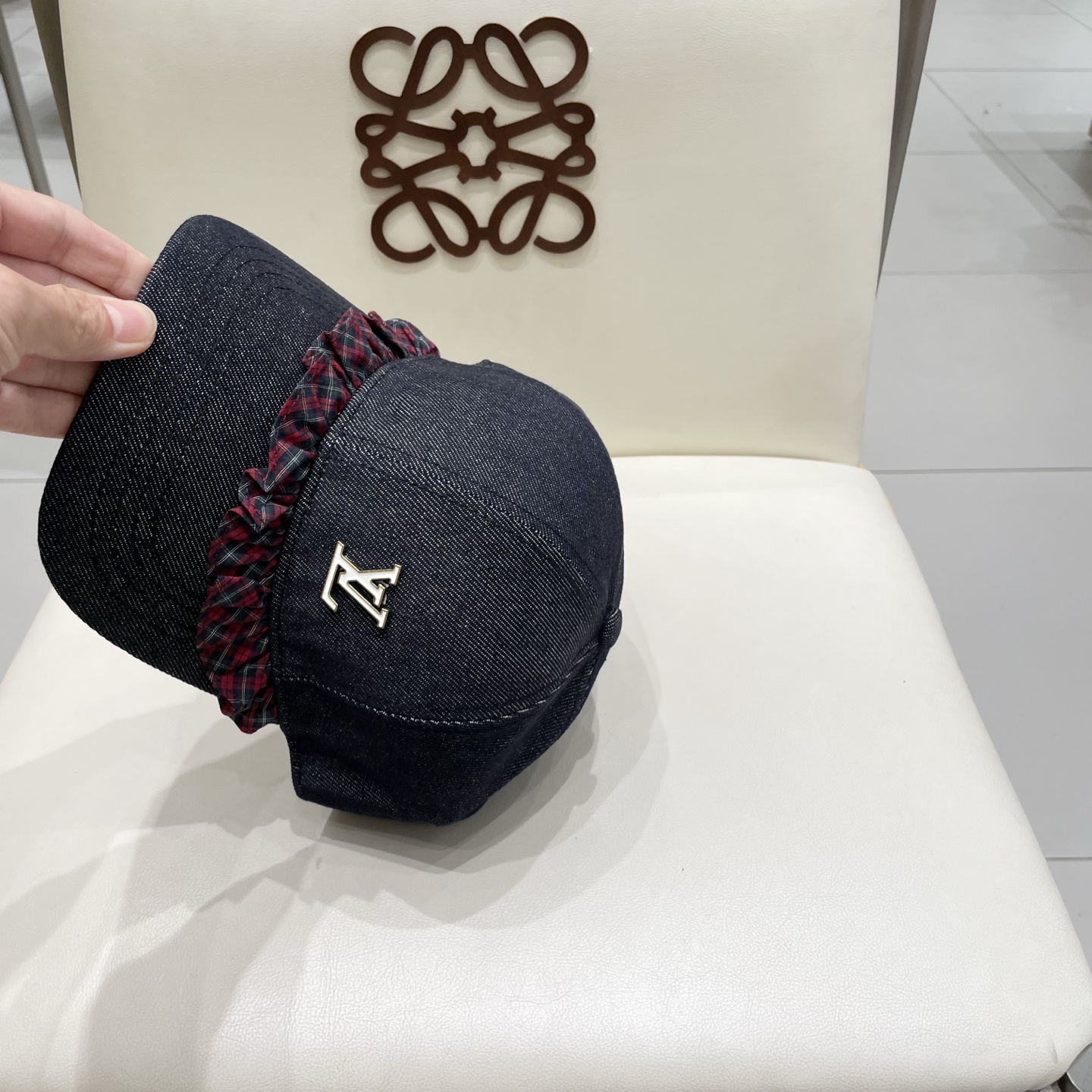  Lv路易威登2025新款春秋牛仔八角帽女复古报童帽时尚百搭英伦风显瘦画家帽子