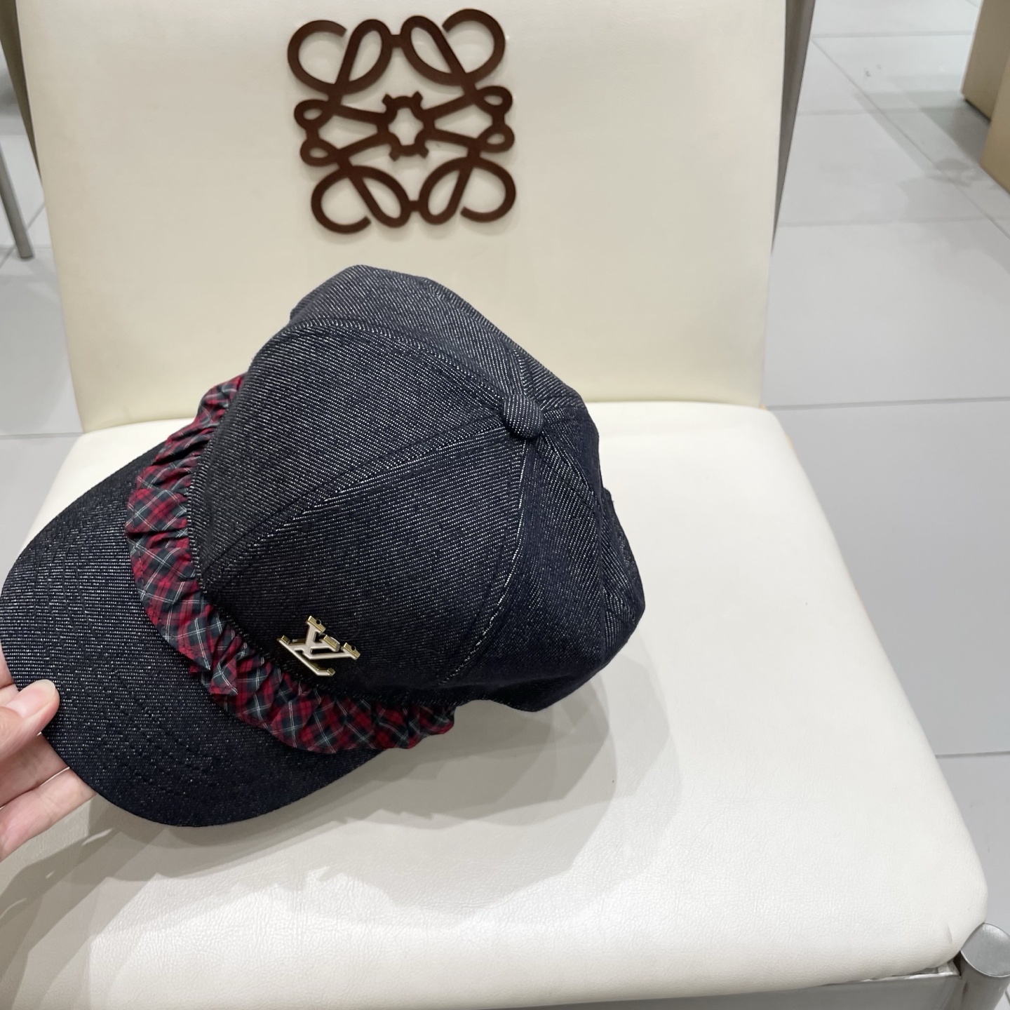  Lv路易威登2025新款春秋牛仔八角帽女复古报童帽时尚百搭英伦风显瘦画家帽子