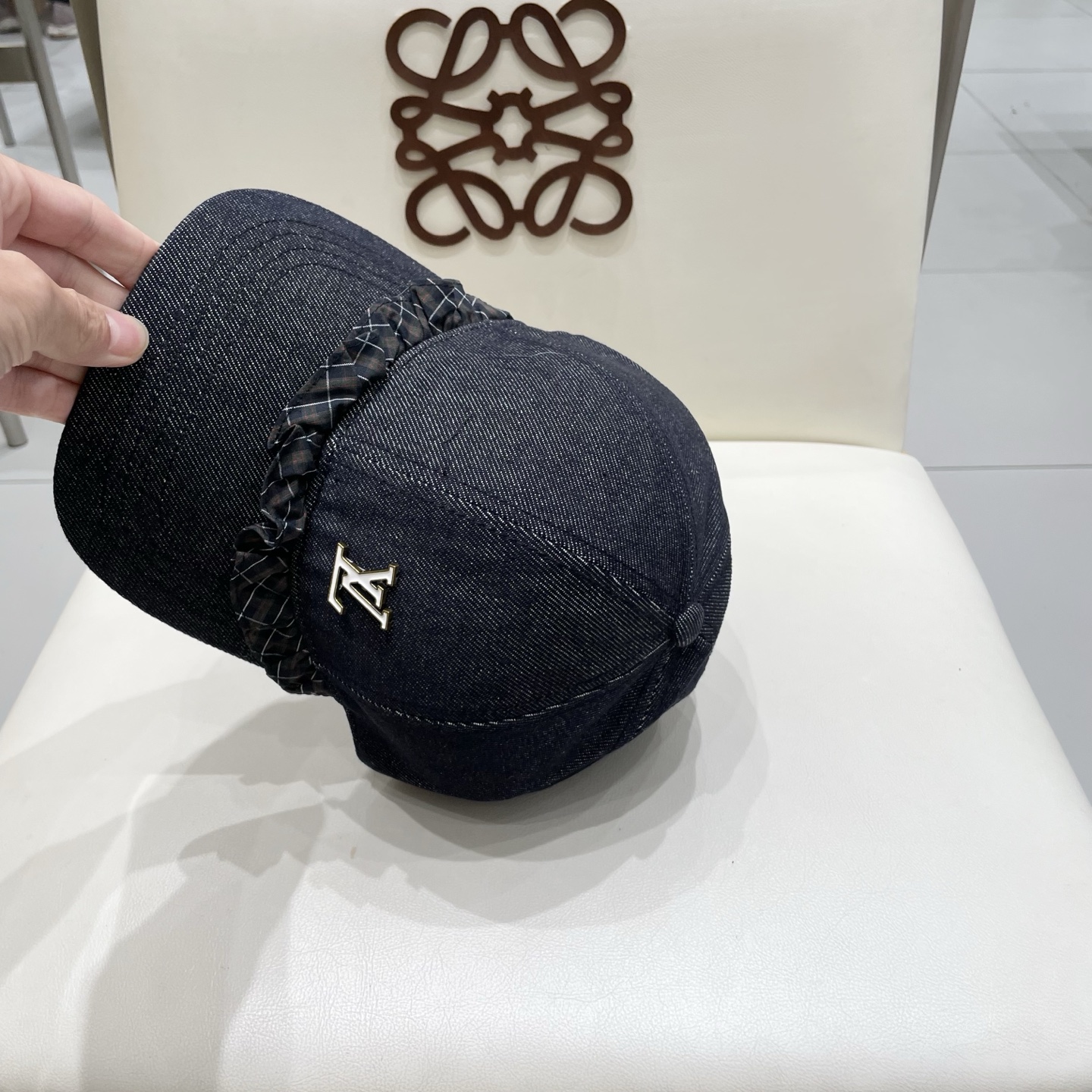  Lv路易威登2025新款春秋牛仔八角帽女复古报童帽时尚百搭英伦风显瘦画家帽子