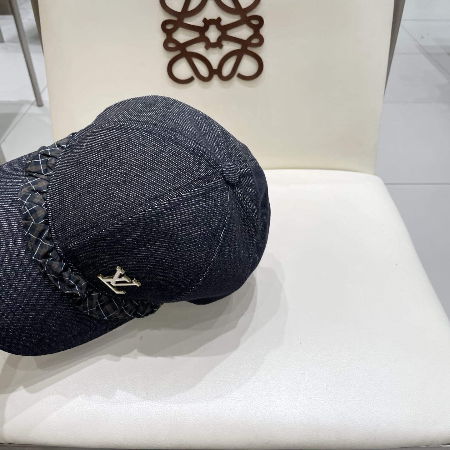  Lv路易威登2025新款春秋牛仔八角帽女复古报童帽时尚百搭英伦风显瘦画家帽子