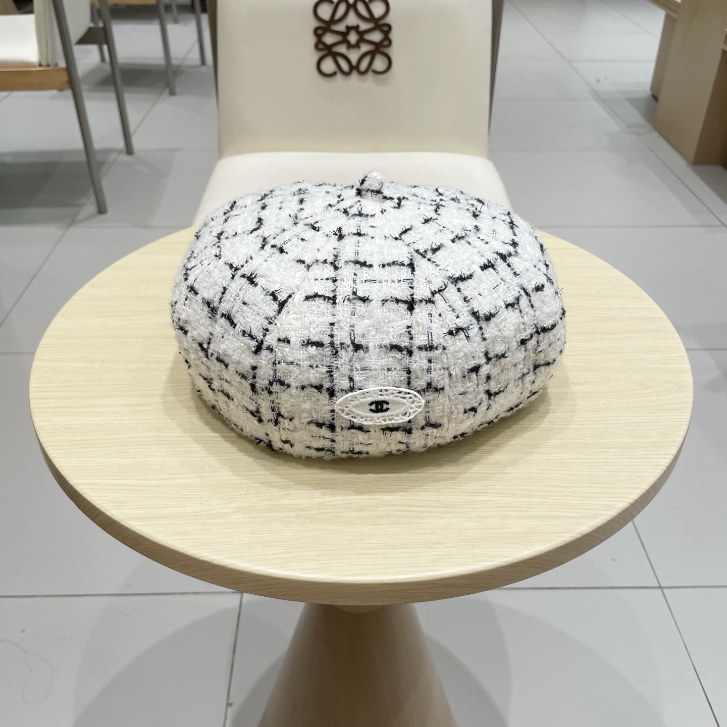 chanel香奈儿秋冬季新款小香贝雷帽女复古风防晒帽大头围蓓蕾八角帽画家帽子女