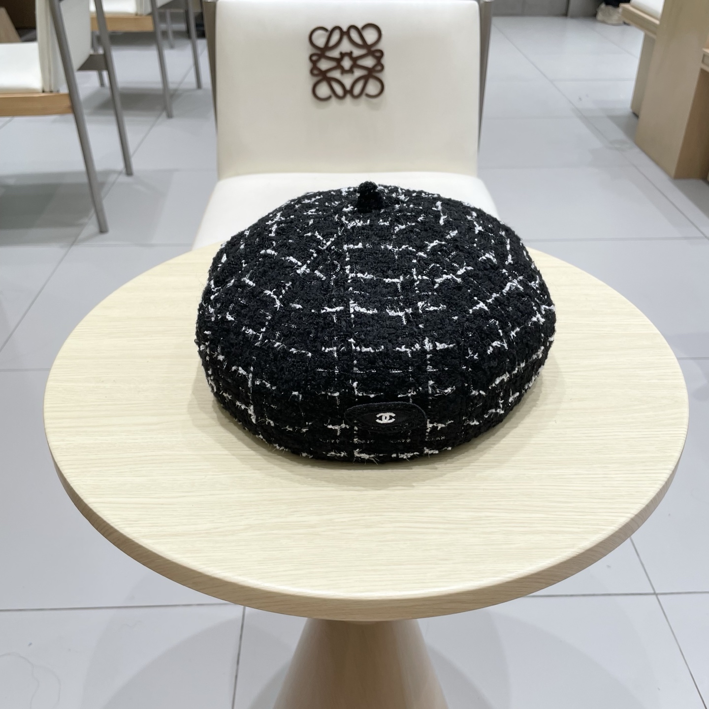 chanel香奈儿秋冬季新款小香贝雷帽女复古风防晒帽大头围蓓蕾八角帽画家帽子女