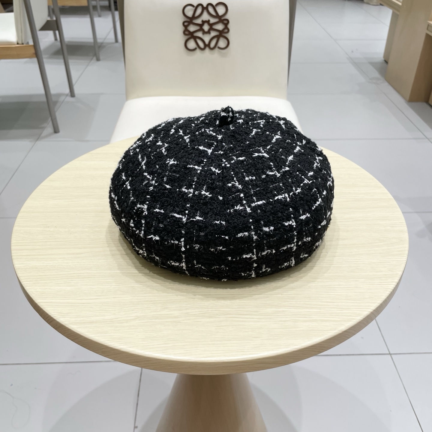 chanel香奈儿秋冬季新款小香贝雷帽女复古风防晒帽大头围蓓蕾八角帽画家帽子女