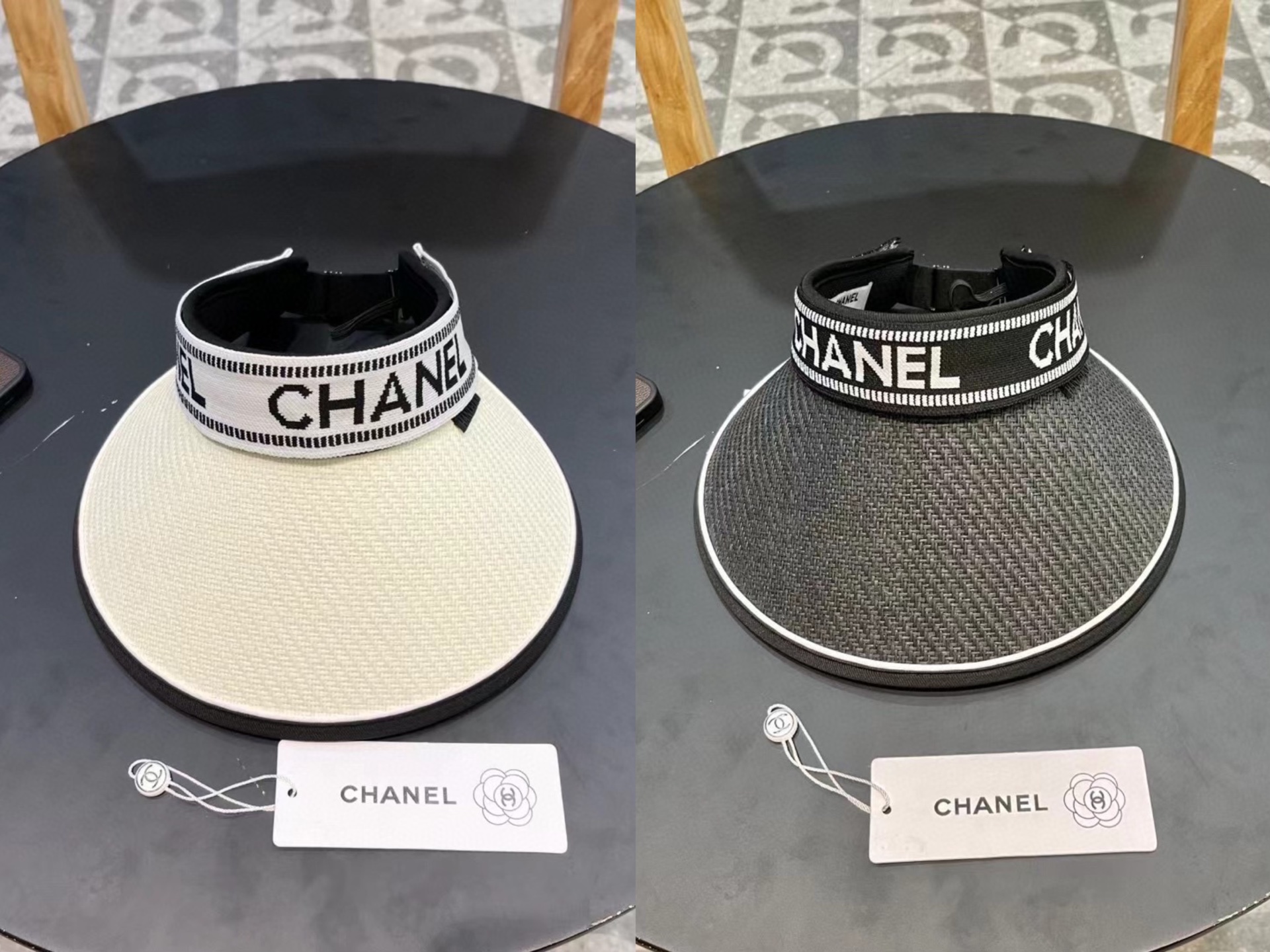  Chanel香奈儿遮阳帽，空顶草帽，可调节