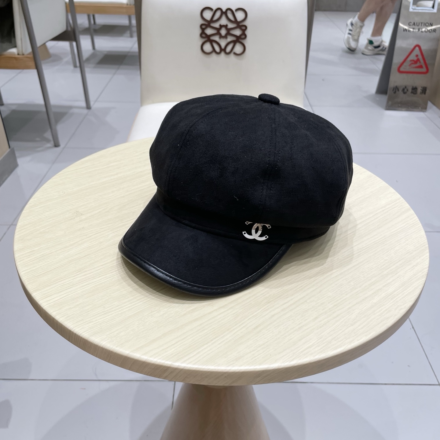 chanel香奈儿2025新款春秋皮檐八角帽女复古报童帽时尚百搭英伦风显脸小画家帽