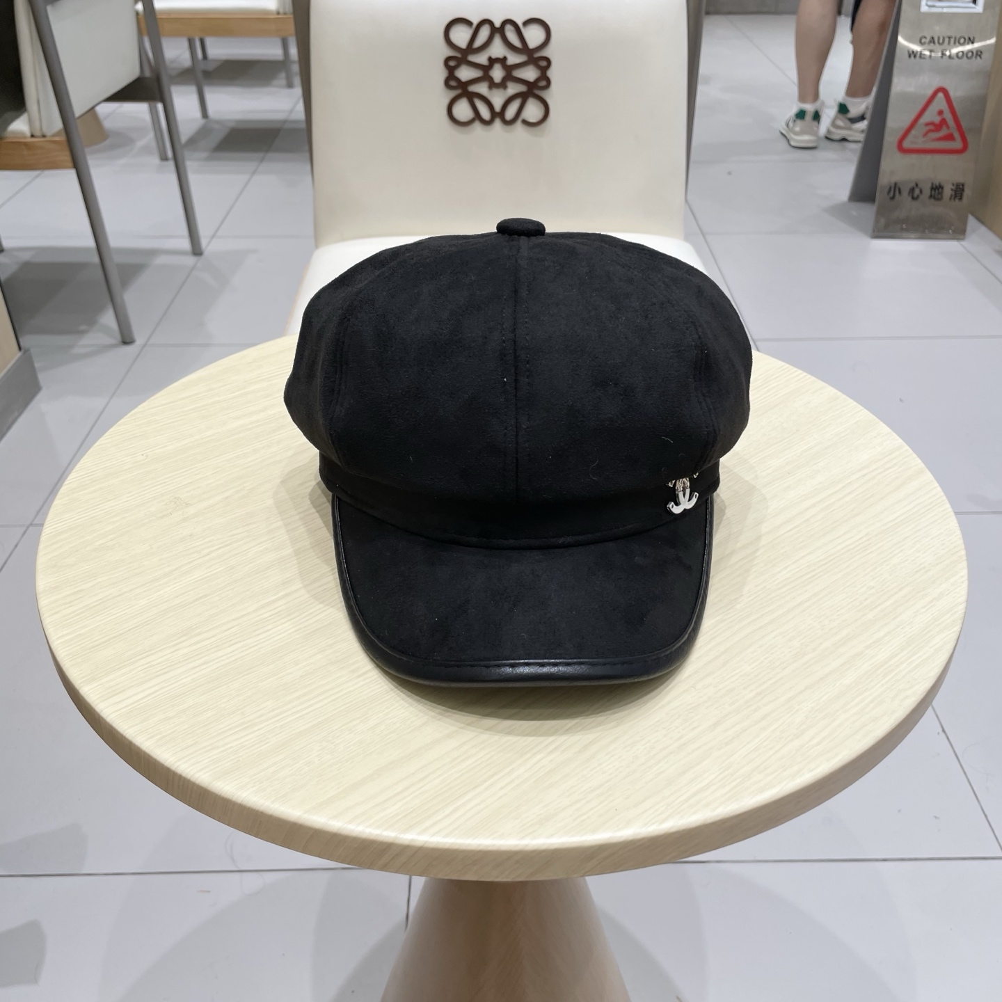 chanel香奈儿2025新款春秋皮檐八角帽女复古报童帽时尚百搭英伦风显脸小画家帽