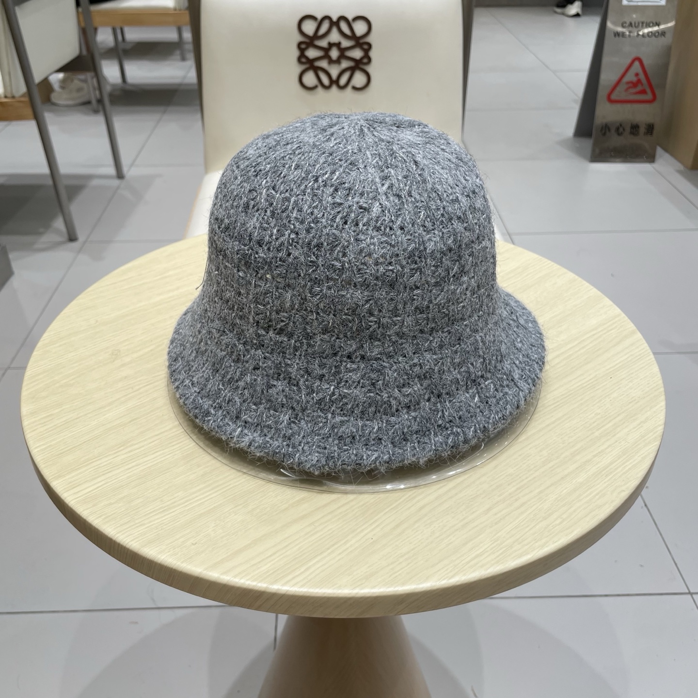 蒙口MONCLER甜美小众编织水桶帽子女秋冬羊毛透气渔夫帽显脸小