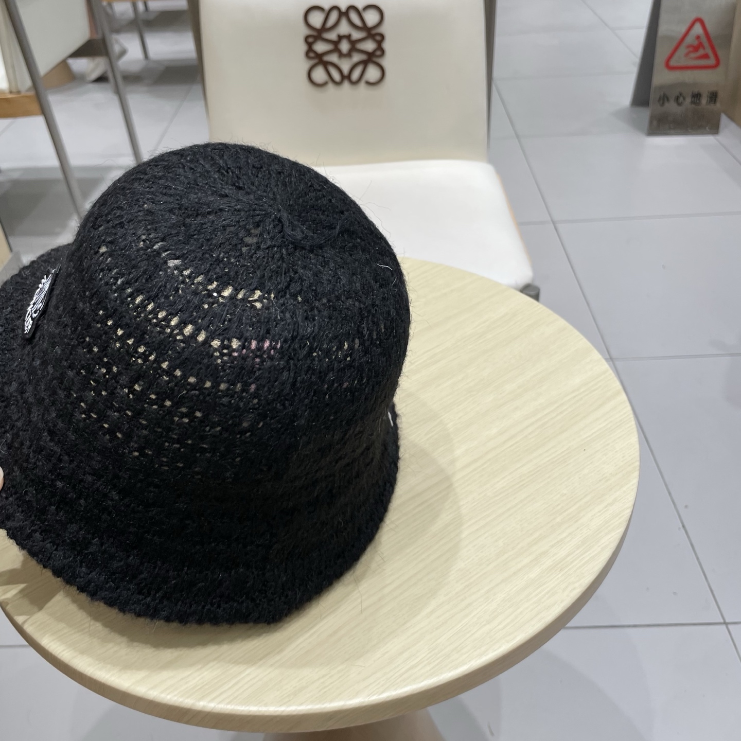 蒙口MONCLER甜美小众编织水桶帽子女秋冬羊毛透气渔夫帽显脸小