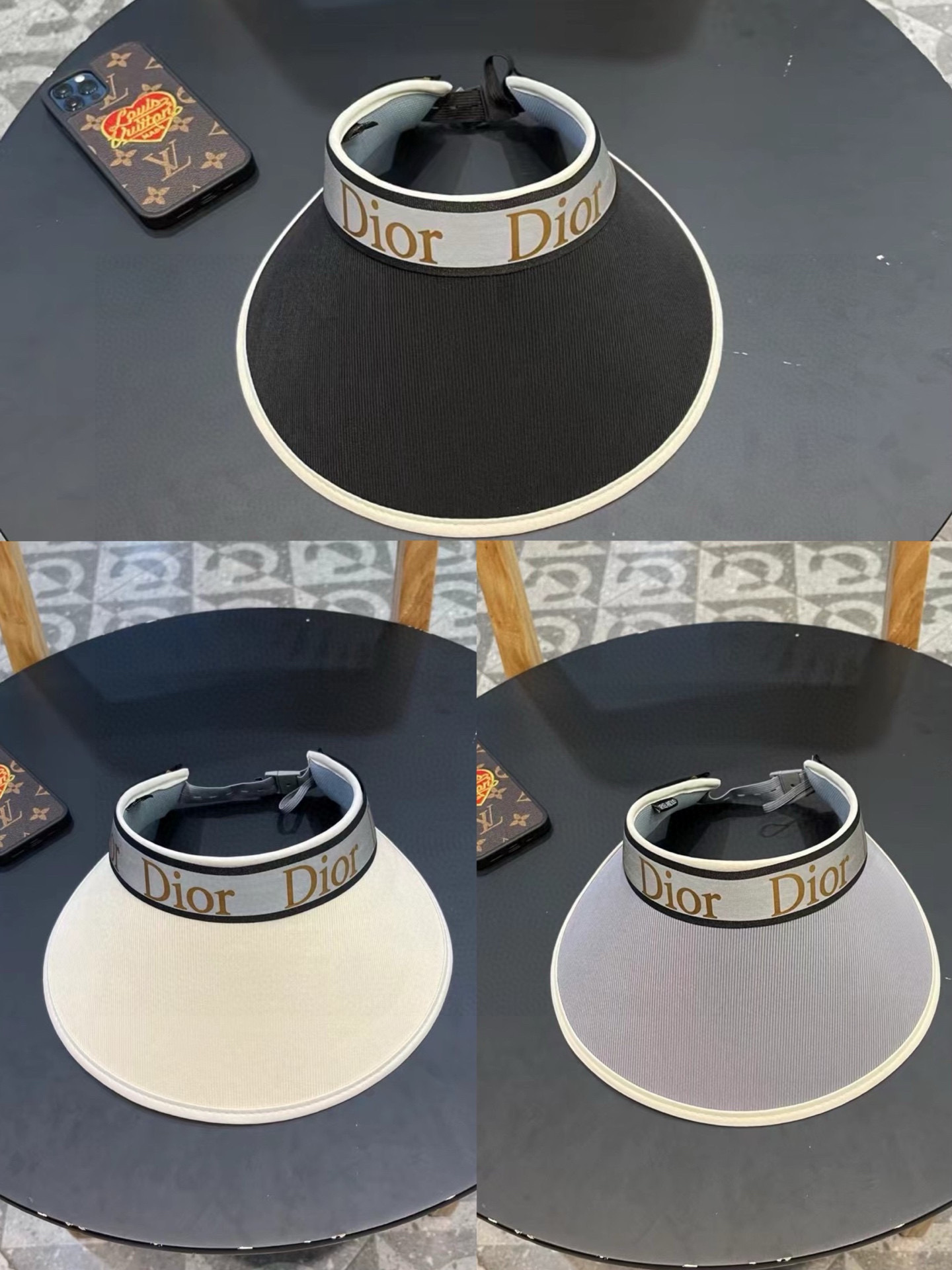   迪奥  春夏超细装饰空顶帽 超🉑空顶系列，颜色妥妥，轻便携带！小仙女🧚人手必备