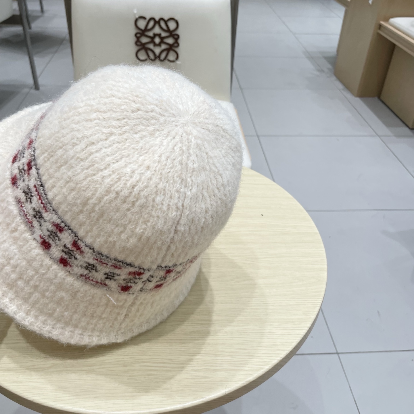 celine塞琳针织渔夫帽大头围毛绒秋冬水桶帽毛线帽大号大码显脸小