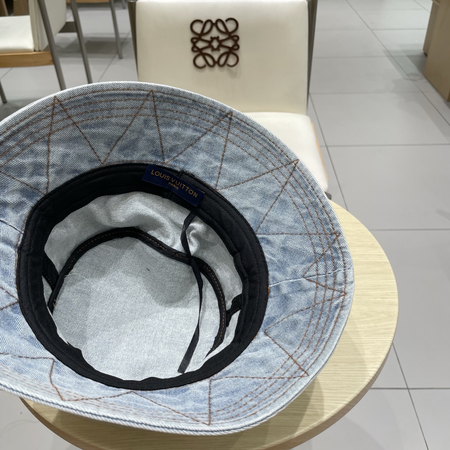 LV牛仔渔夫帽，头围57cm