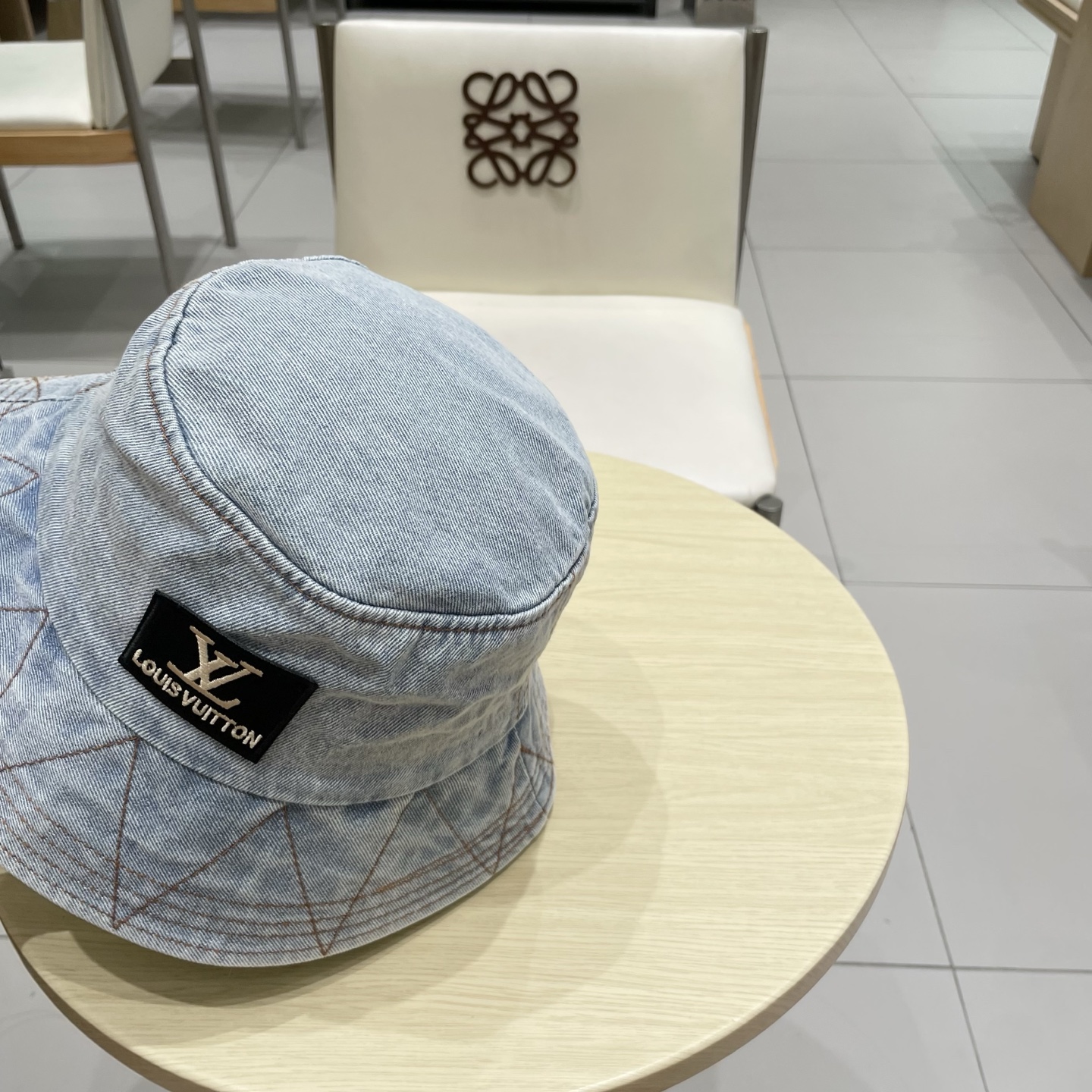 LV牛仔渔夫帽，头围57cm