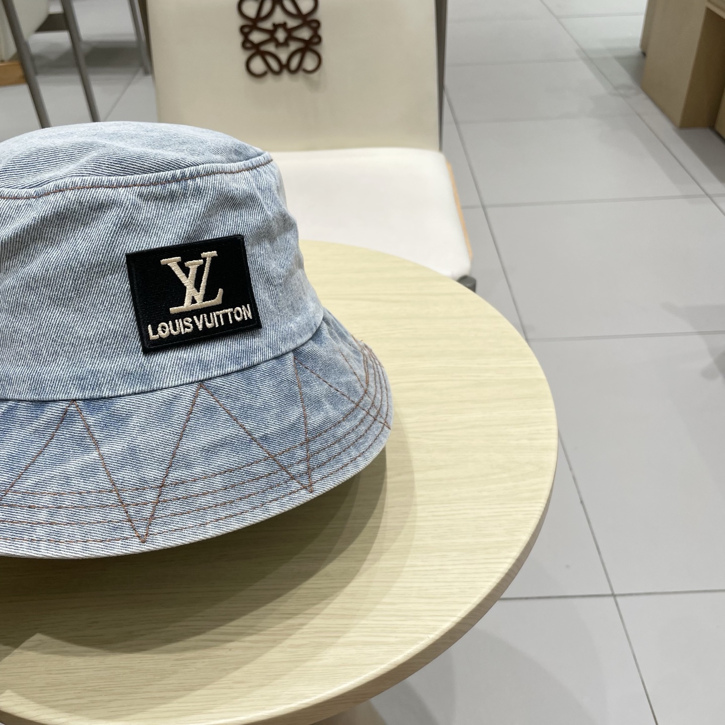 LV牛仔渔夫帽，头围57cm