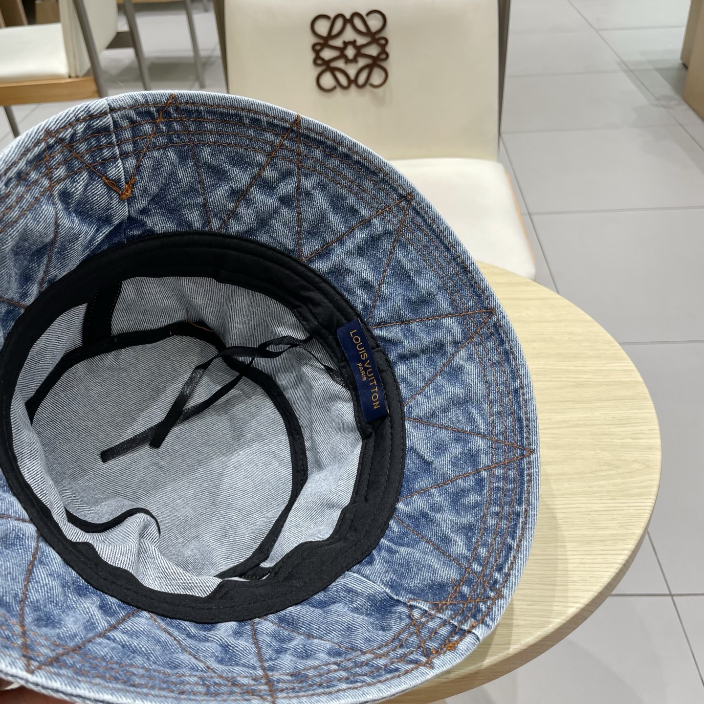 LV牛仔渔夫帽，头围57cm