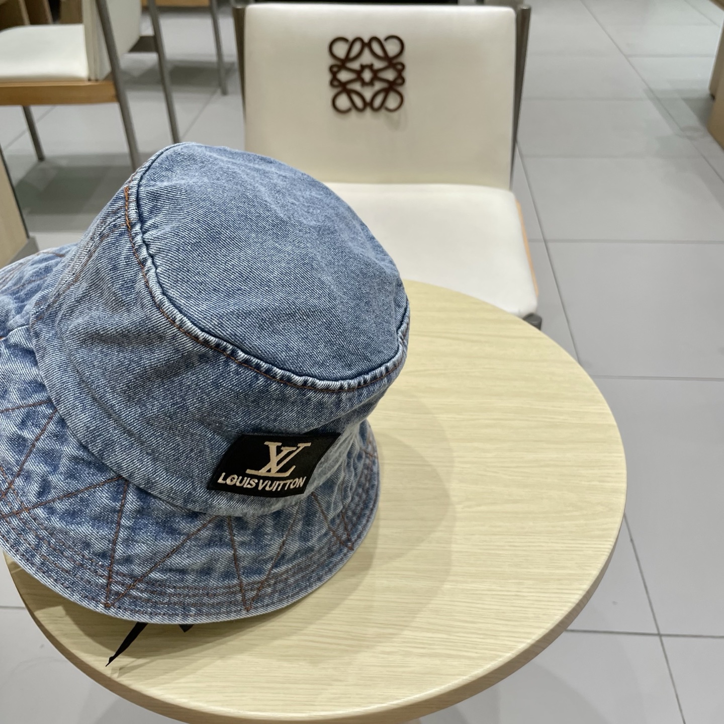 LV牛仔渔夫帽，头围57cm