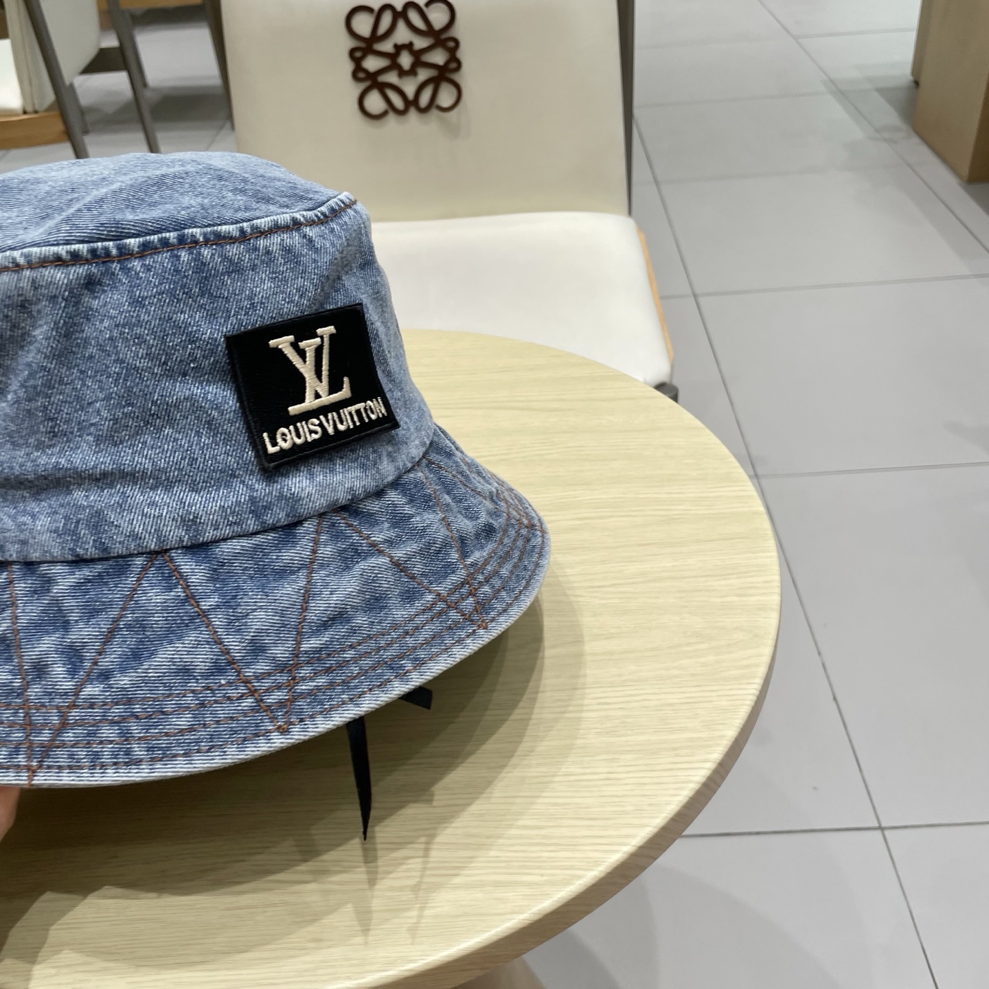 LV牛仔渔夫帽，头围57cm