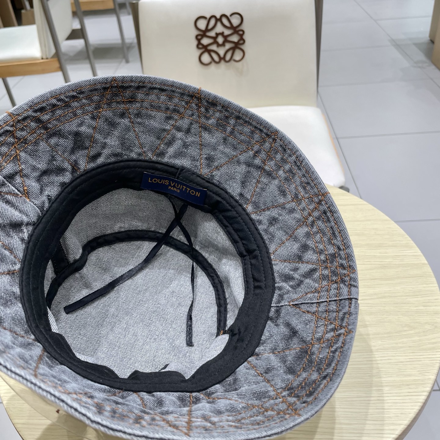  LV牛仔渔夫帽，头围57cm