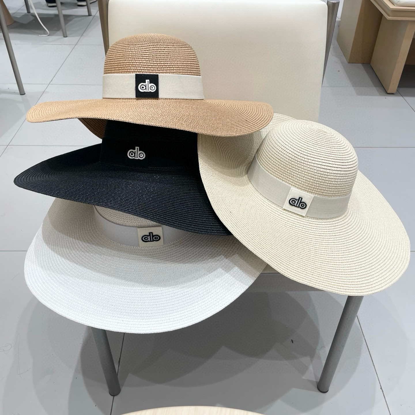  alo草帽圆顶大檐帽礼帽，遮阳草帽，头围57cm