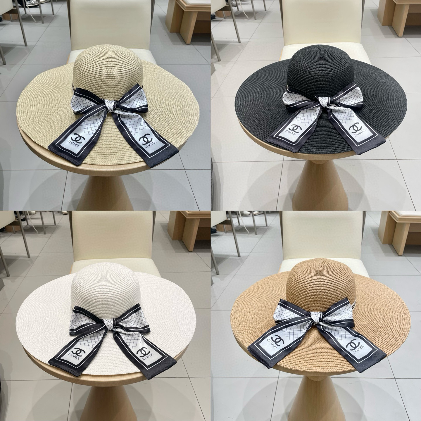  新款草帽，草编帽，大帽檐草帽，遮阳沙滩帽头围57cm