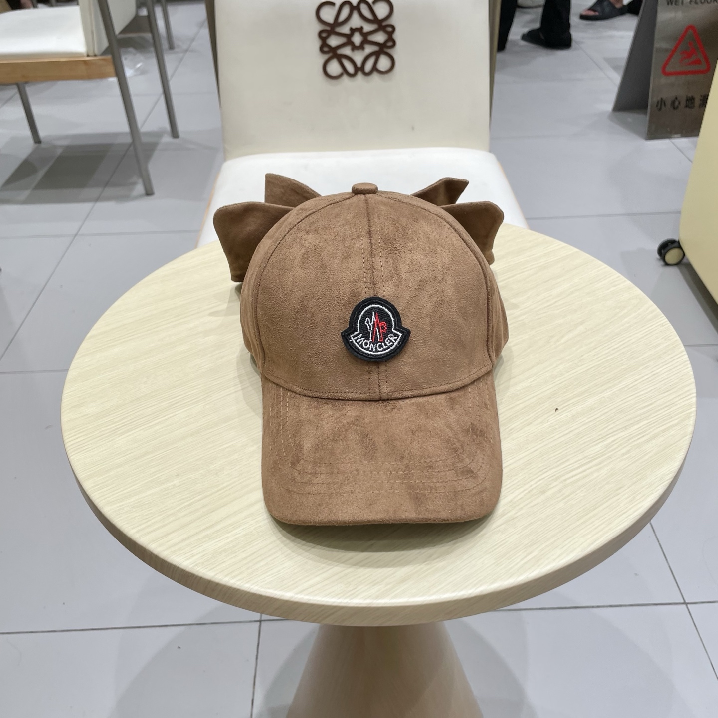 蒙口MONCLER2025新款大蝴蝶结棒球帽子女甜美可爱百搭减龄硬顶鸭舌帽显脸小