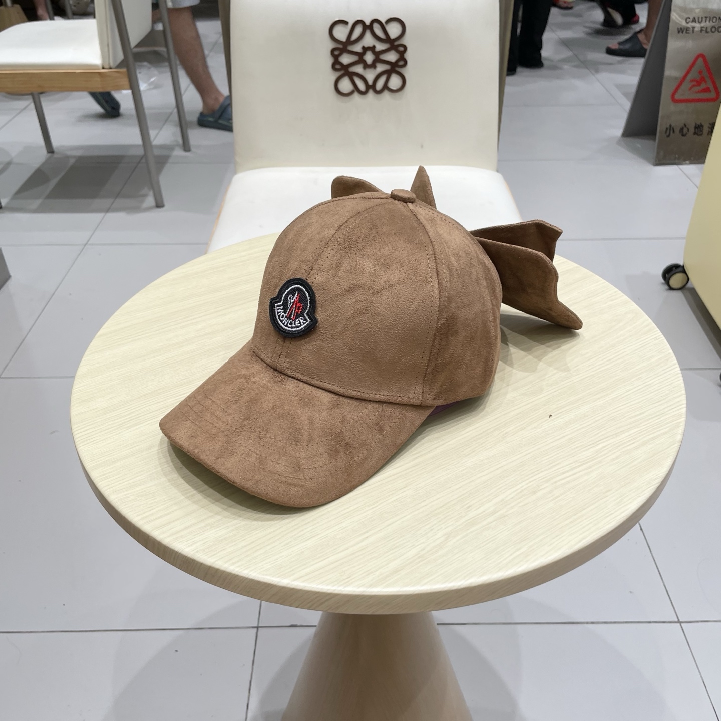 蒙口MONCLER2025新款大蝴蝶结棒球帽子女甜美可爱百搭减龄硬顶鸭舌帽显脸小