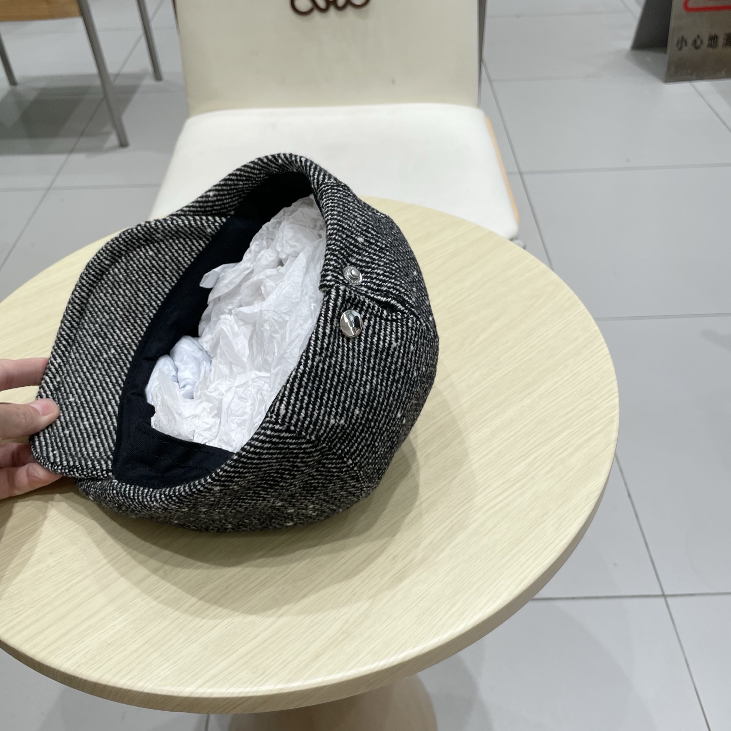 chanel香奈儿好品质复古英伦风人字纹前进帽男女秋季休闲百搭时尚有气质贝雷帽