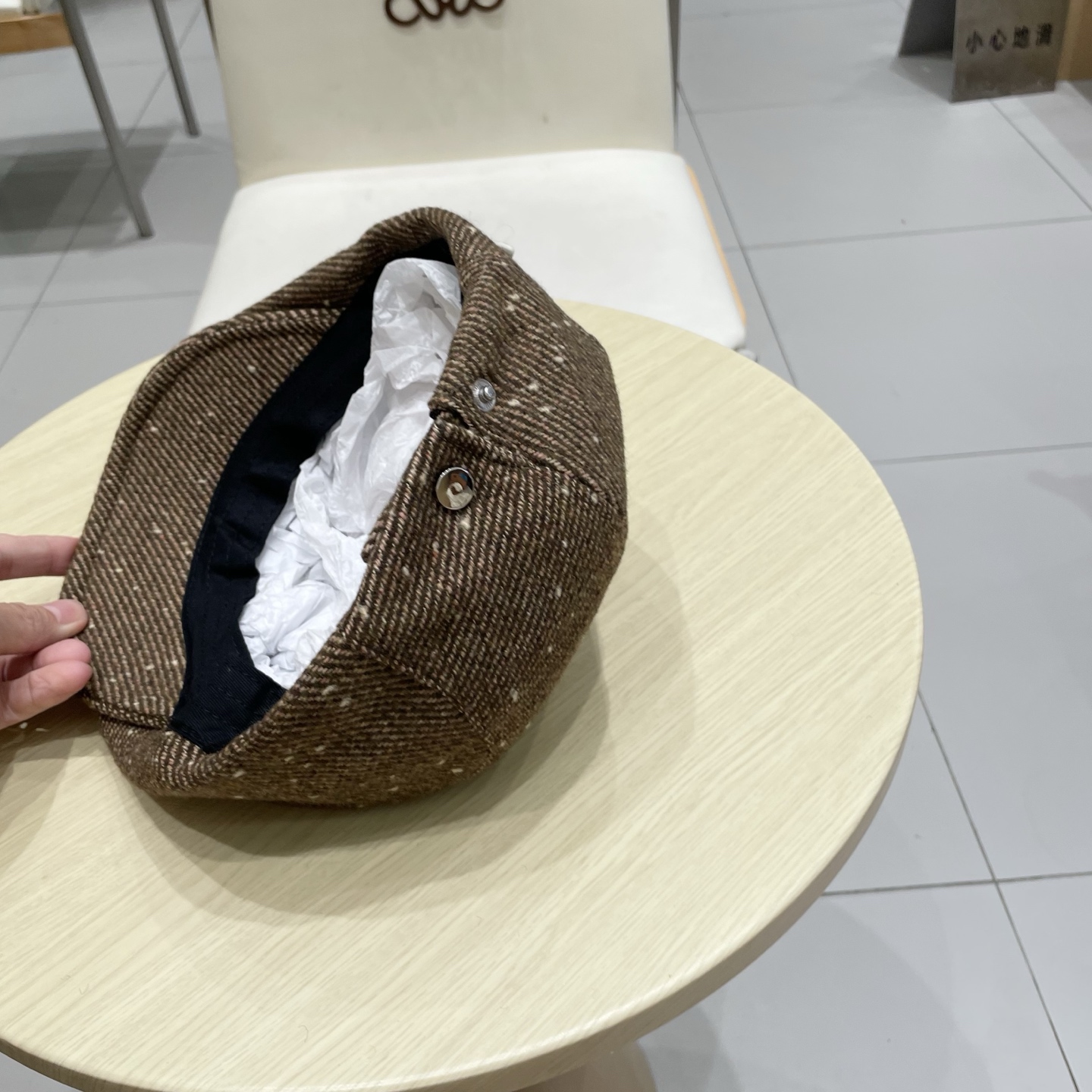 chanel香奈儿好品质复古英伦风人字纹前进帽男女秋季休闲百搭时尚有气质贝雷帽