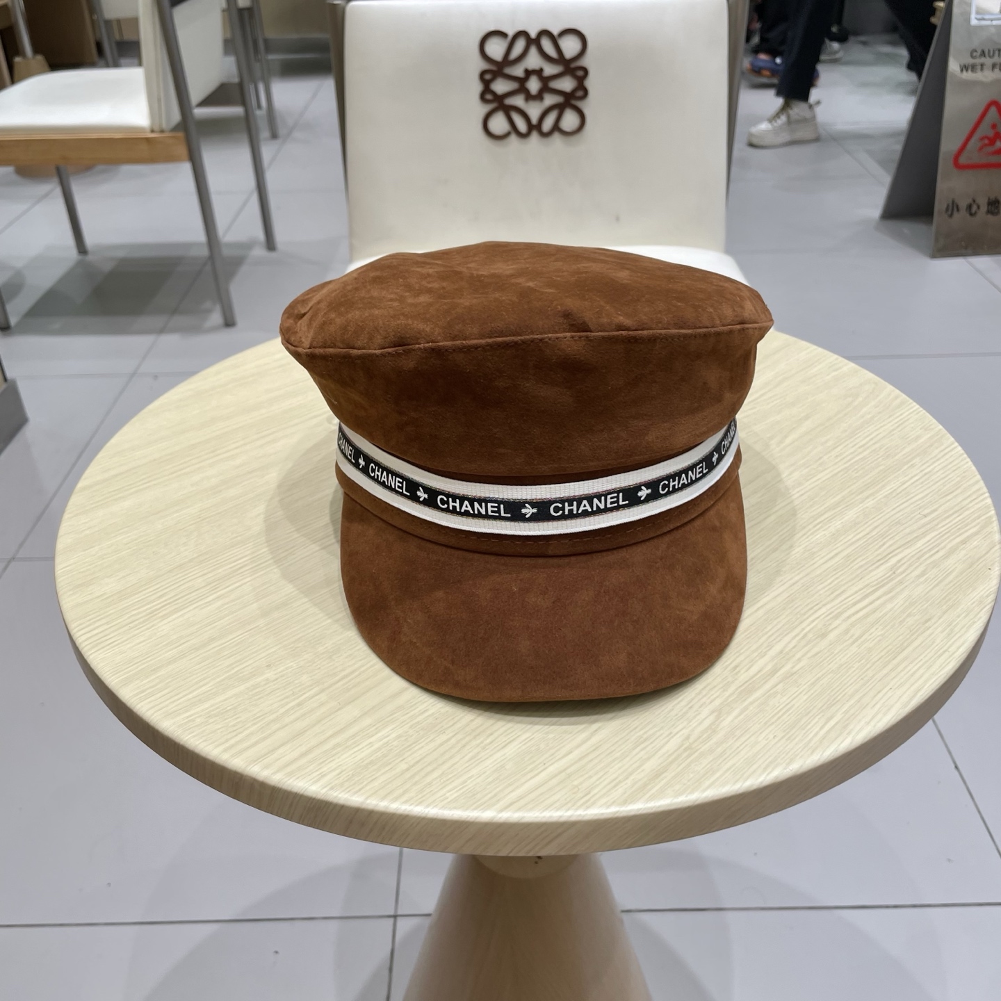 香奈儿新款鸭舌军帽，高级定制，头围57cm