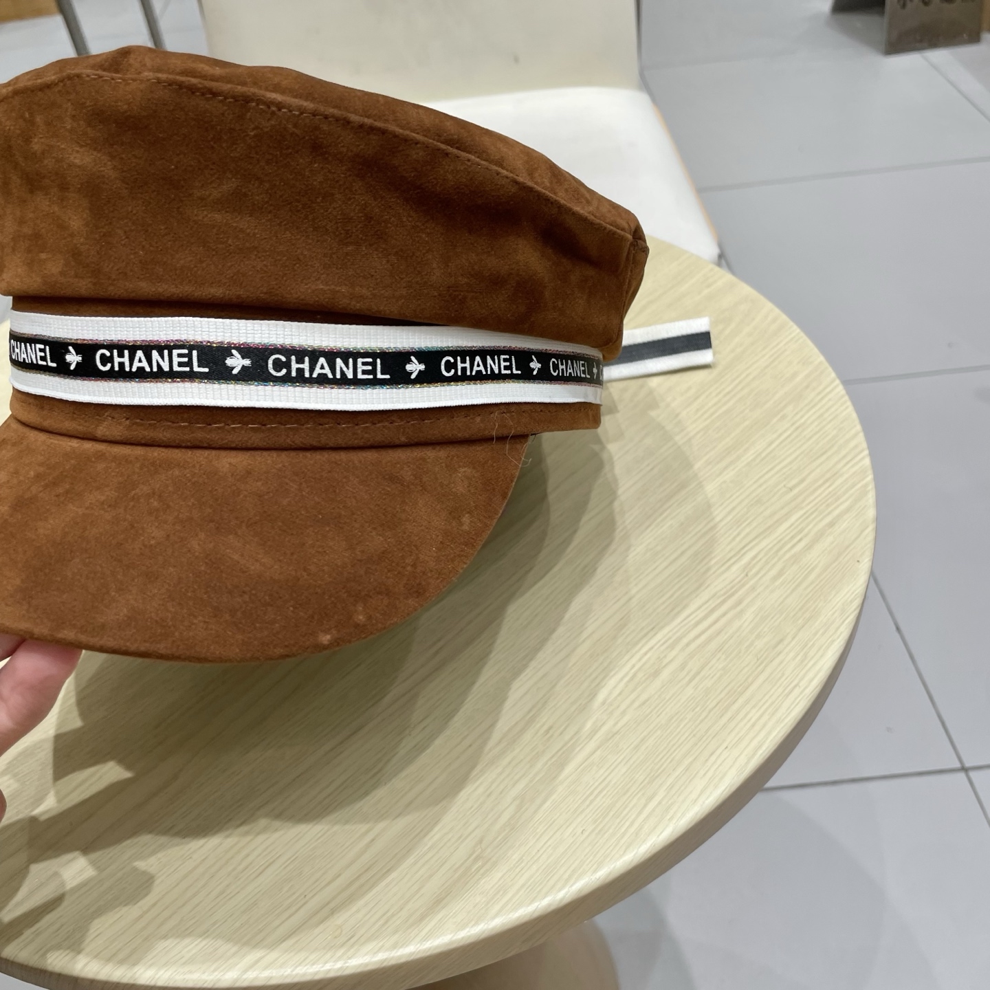香奈儿新款鸭舌军帽，高级定制，头围57cm