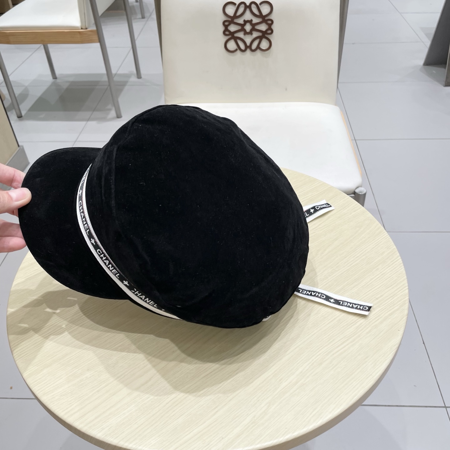 香奈儿新款鸭舌军帽，高级定制，头围57cm