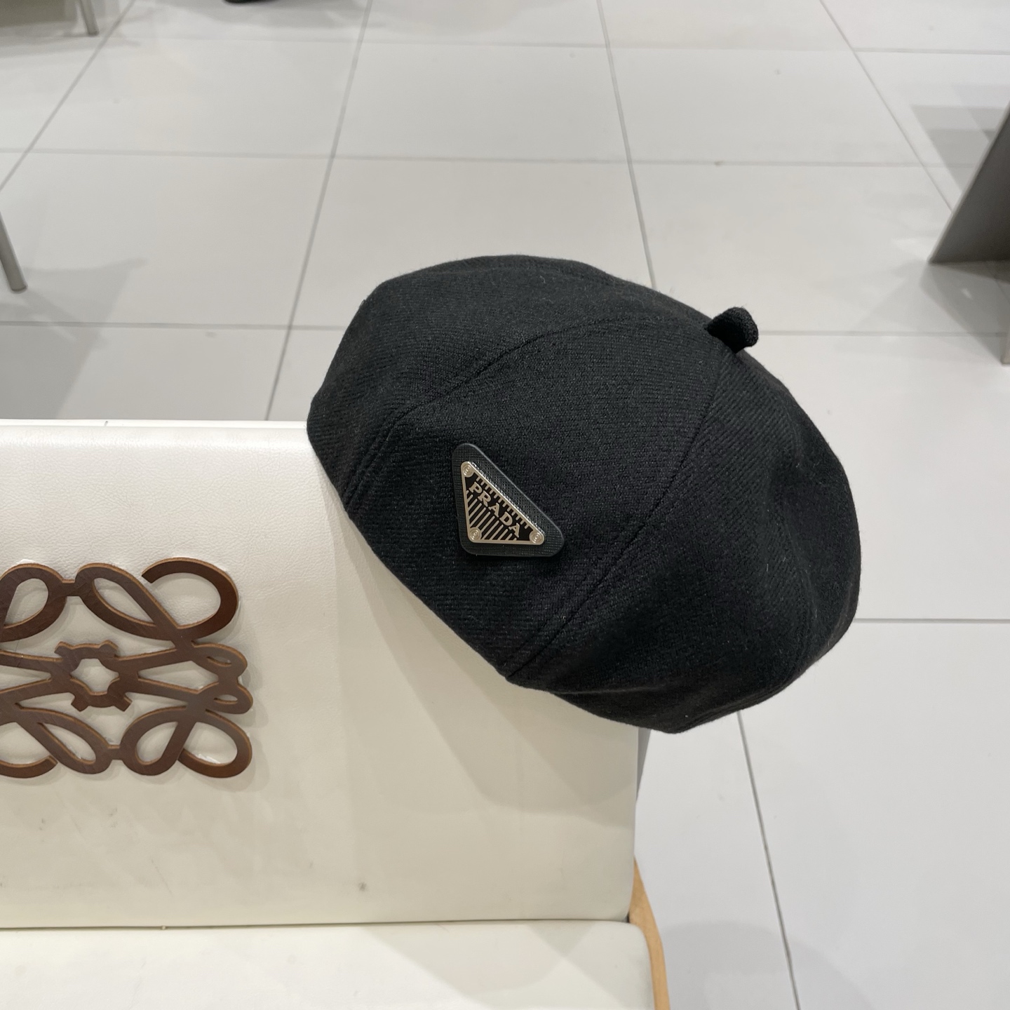 普拉达Prada新中式秋冬贝雷帽女高品质轻薄立体时尚百搭单品潮