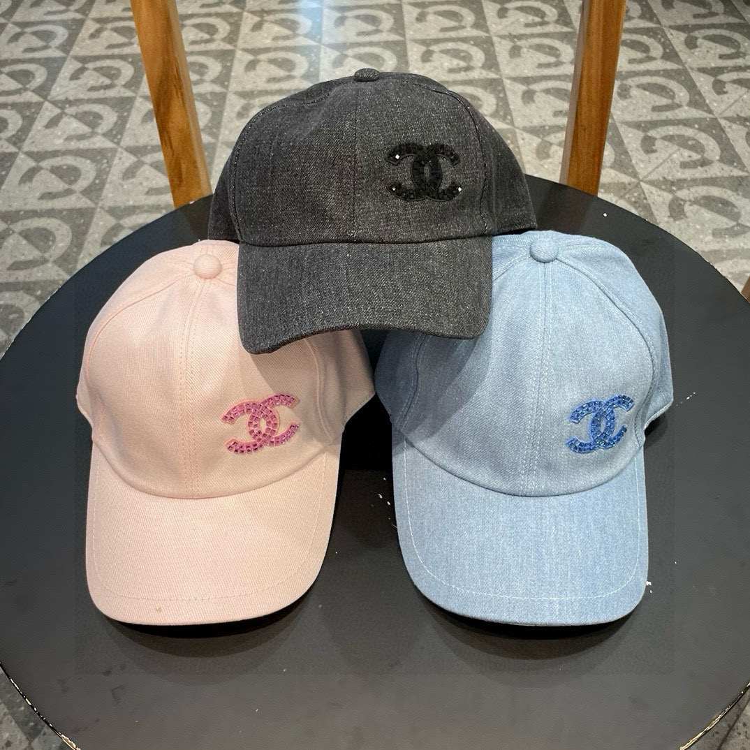  chanel香奈儿围棒球帽子夏季女新款百搭显脸小宽檐硬顶鸭舌帽男款