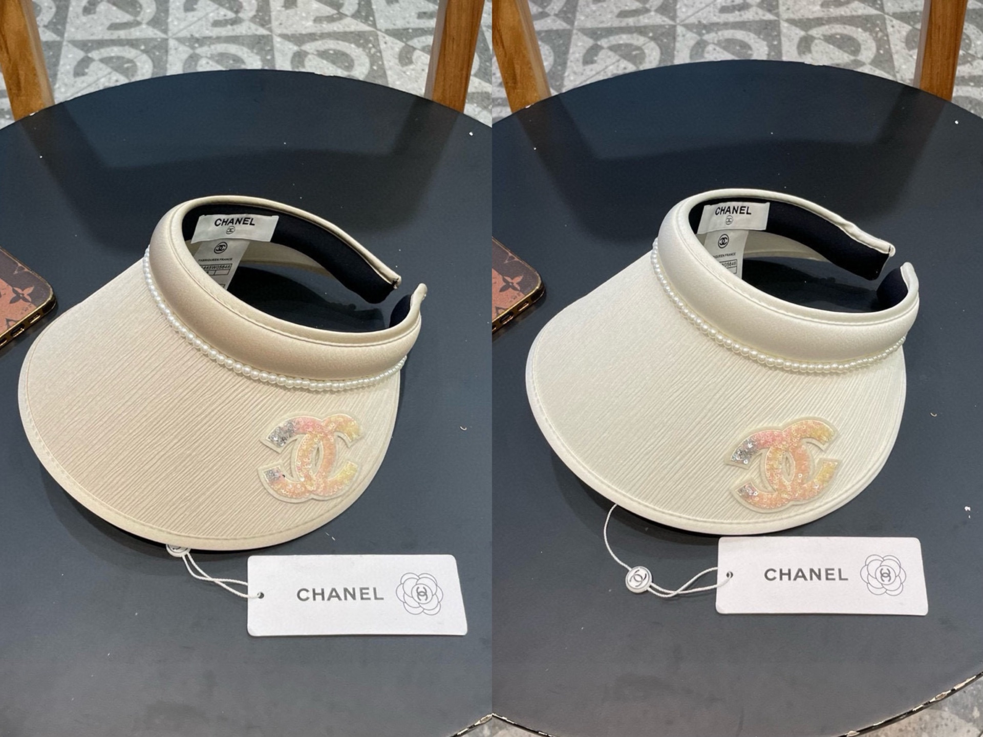  香奈儿2025夏季新款空顶遮阳帽
防紫外线内里设计，沙滩日常都能戴的一款！