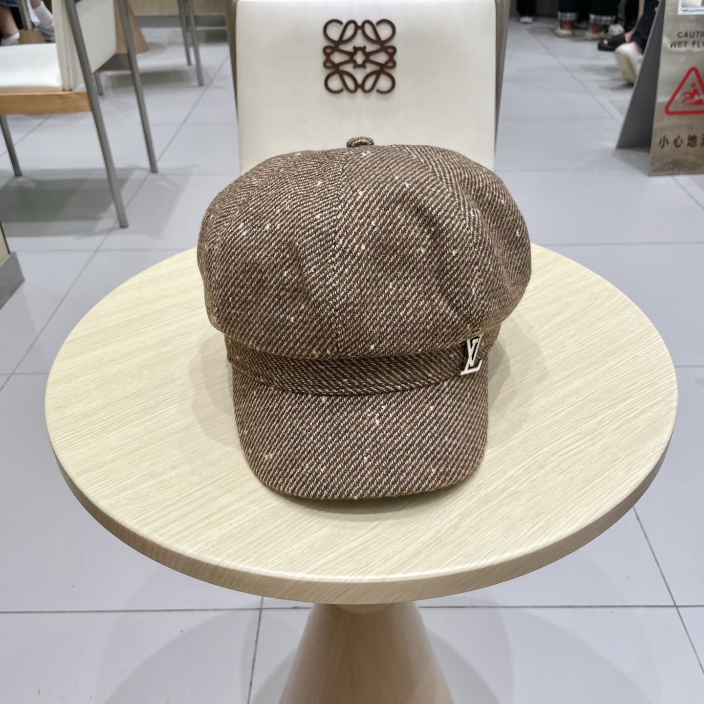 新款复古简约八角贝雷帽女羊毛英伦百搭鸭舌帽男贝雷八户外出游