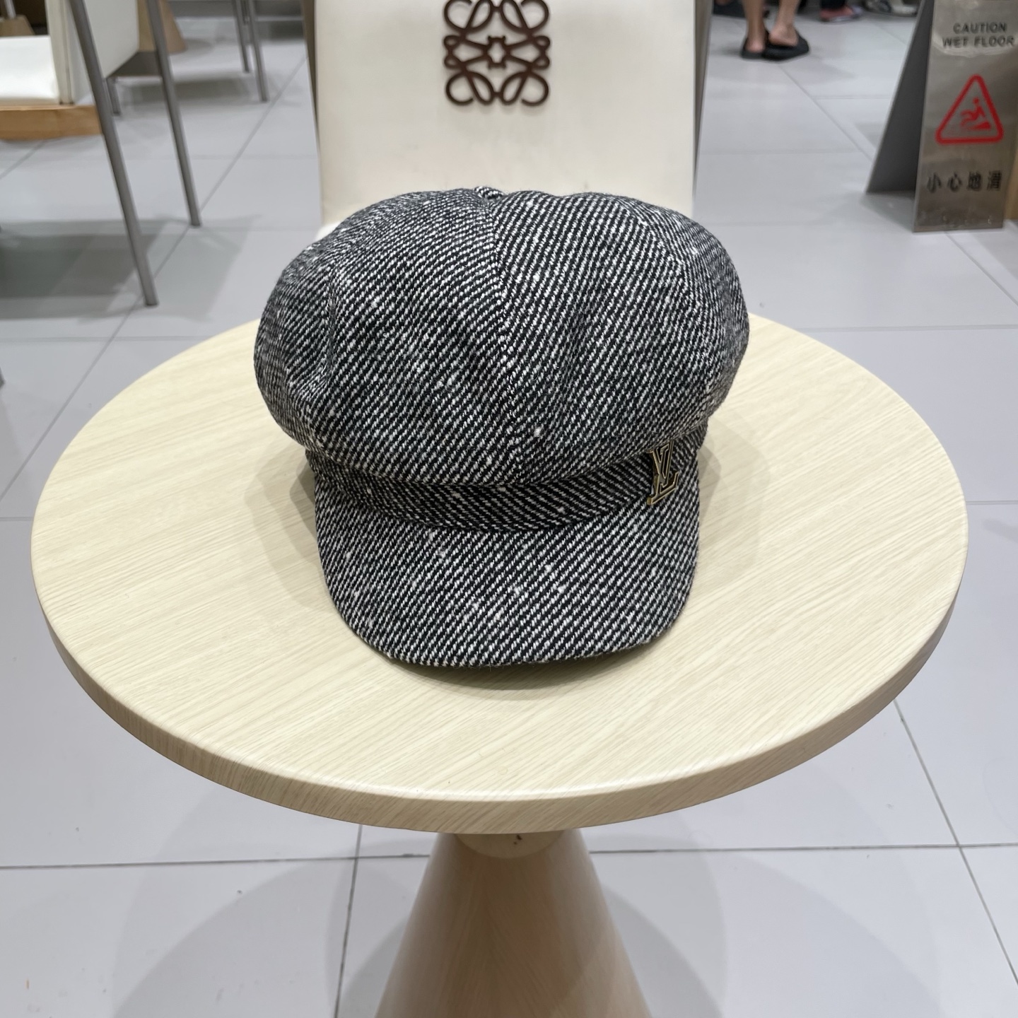 新款复古简约八角贝雷帽女羊毛英伦百搭鸭舌帽男贝雷八户外出游