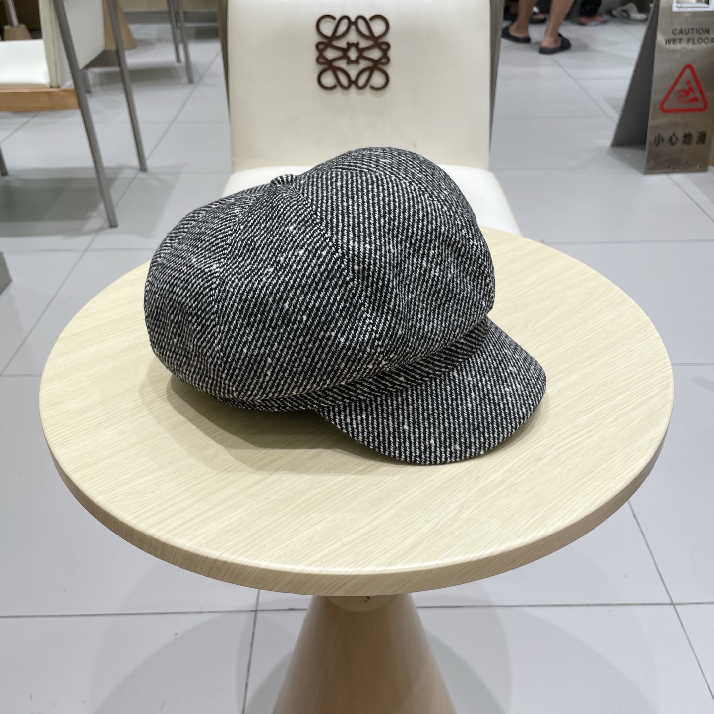 新款复古简约八角贝雷帽女羊毛英伦百搭鸭舌帽男贝雷八户外出游