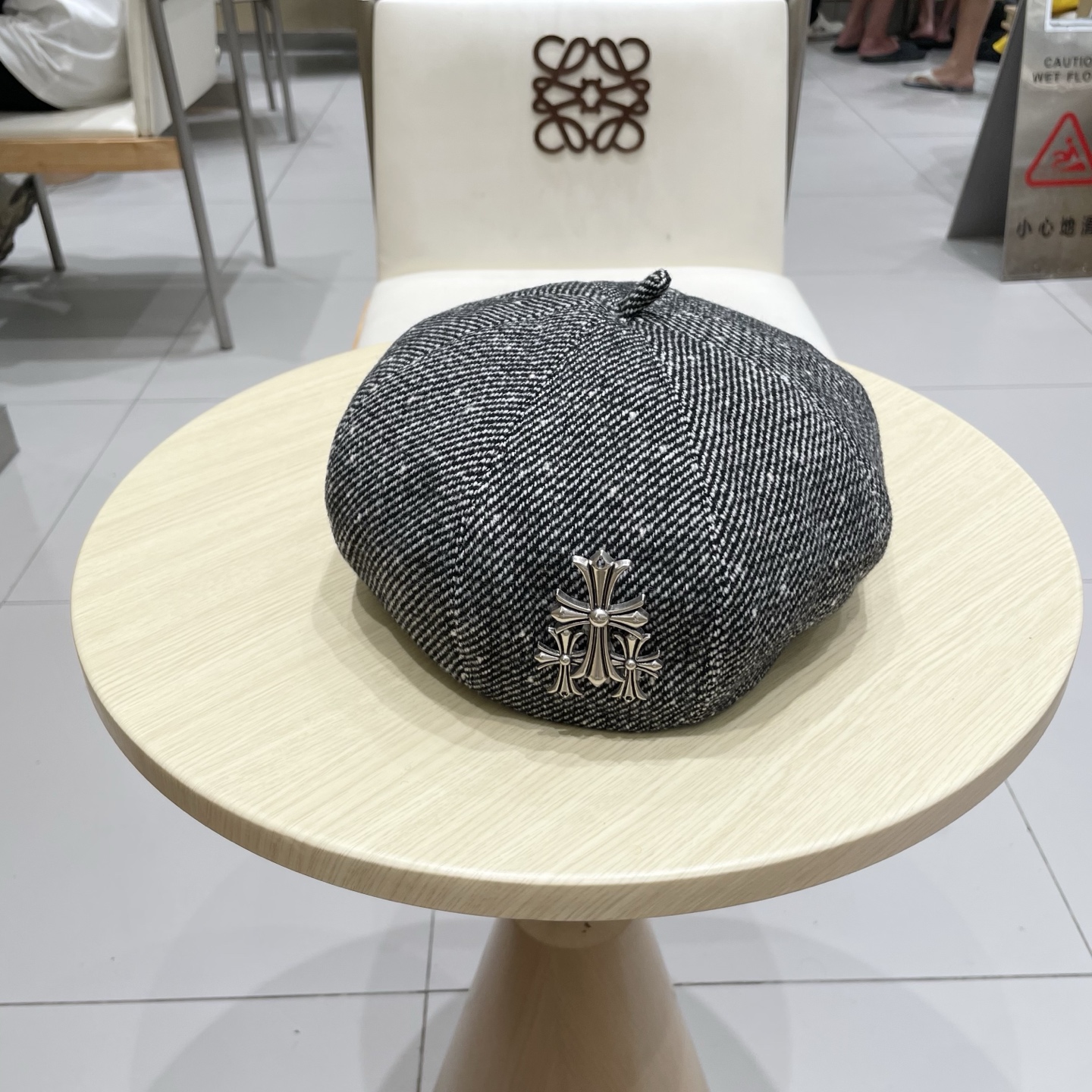 Chrome Hearts 克罗心贝雷帽女2025新款春夏款大头围显脸小韩系南瓜画家帽秋冬八角帽子