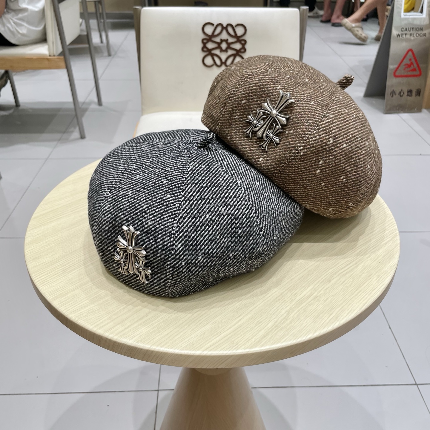 Chrome Hearts 克罗心贝雷帽女2025新款春夏款大头围显脸小韩系南瓜画家帽秋冬八角帽子