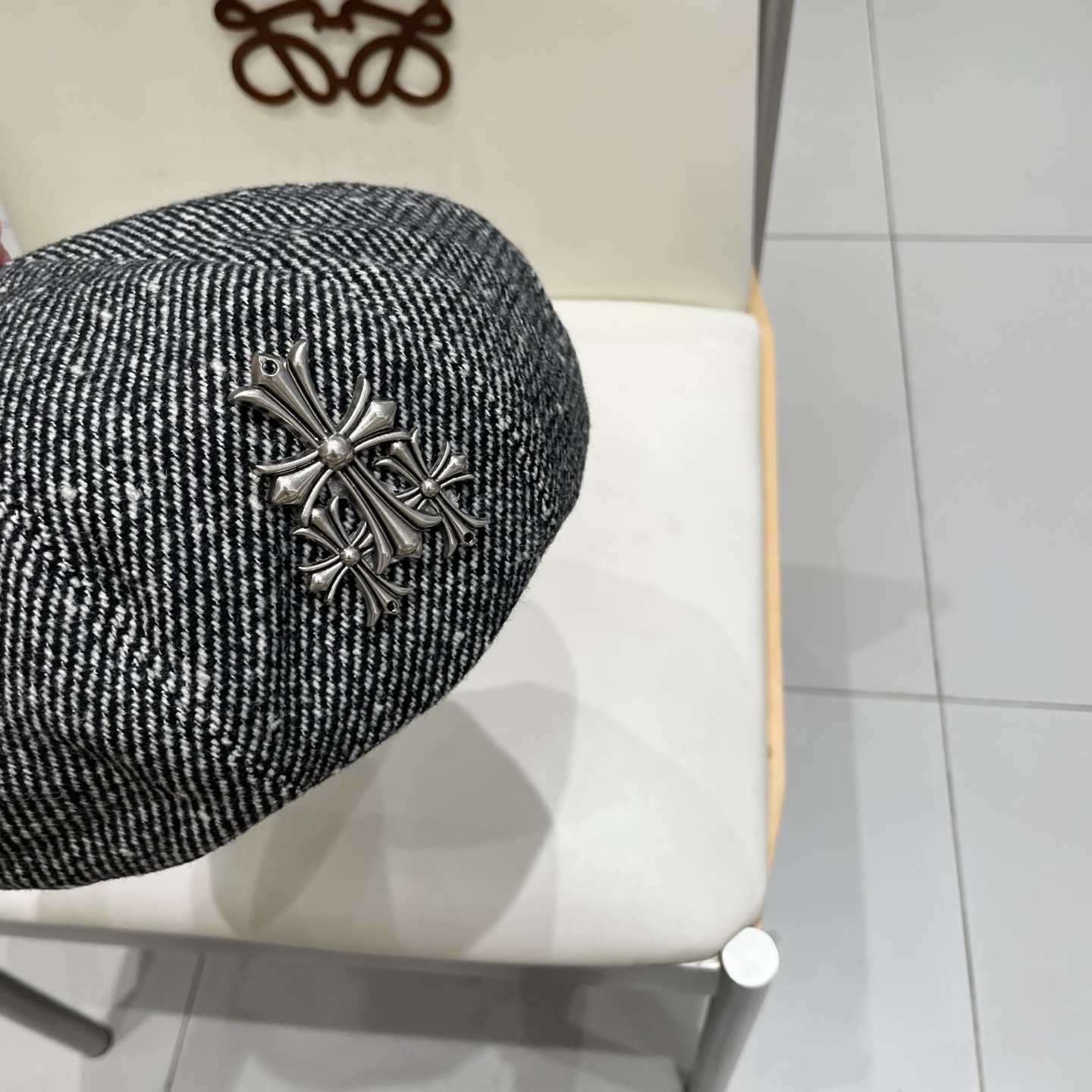 Chrome Hearts 克罗心贝雷帽女2025新款春夏款大头围显脸小韩系南瓜画家帽秋冬八角帽子