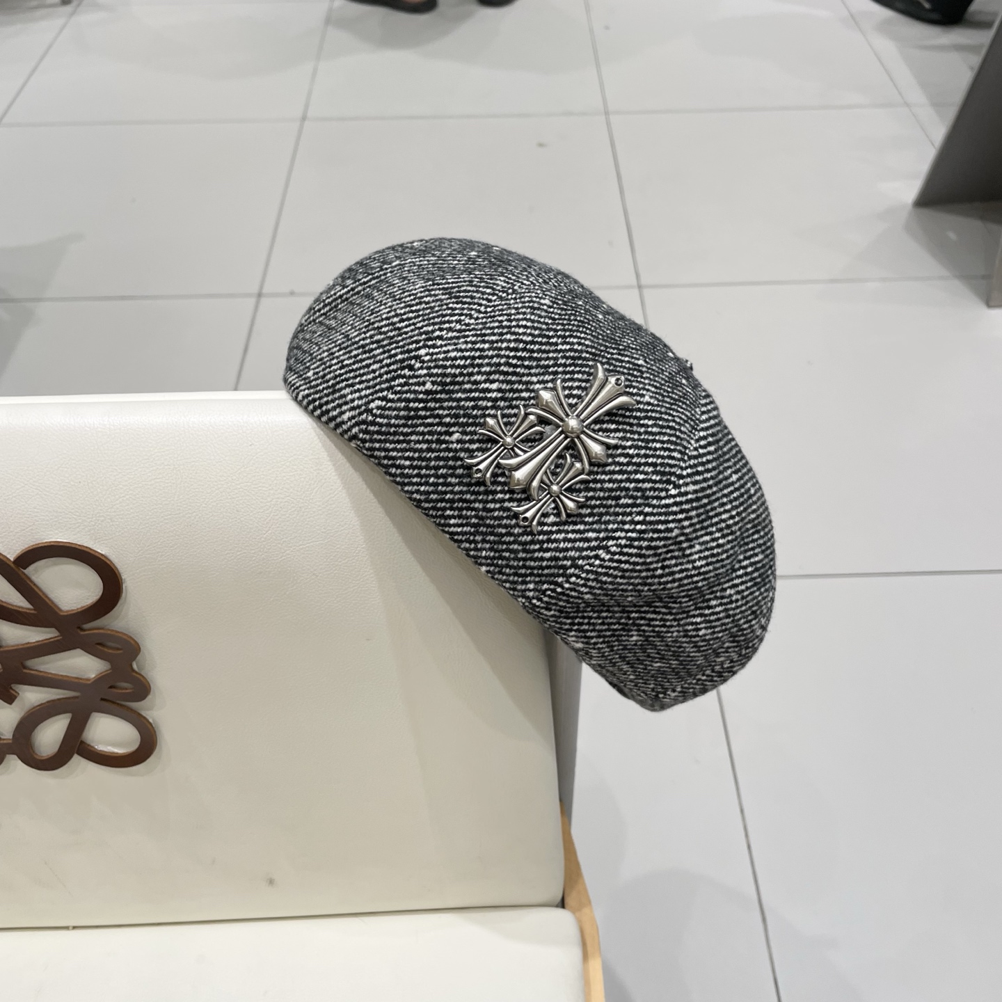 Chrome Hearts 克罗心贝雷帽女2025新款春夏款大头围显脸小韩系南瓜画家帽秋冬八角帽子