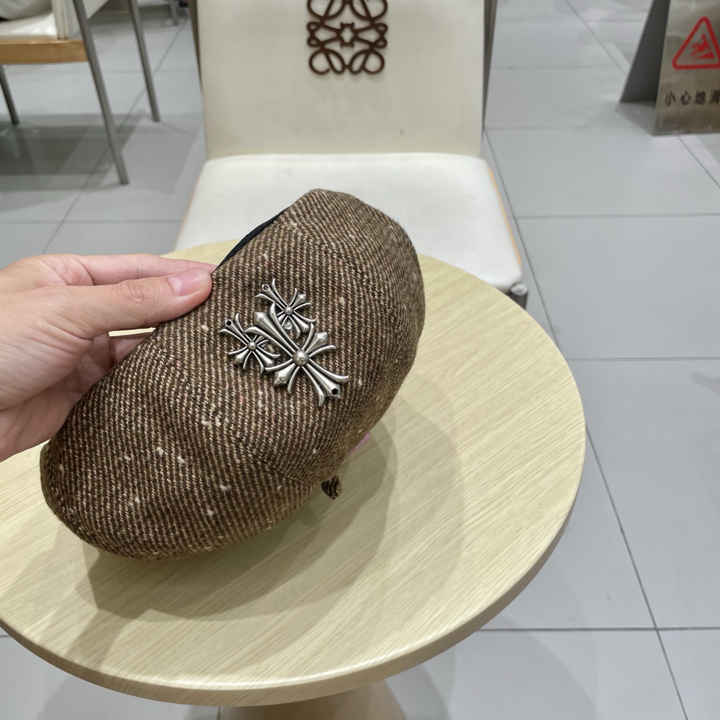 Chrome Hearts 克罗心贝雷帽女2025新款春夏款大头围显脸小韩系南瓜画家帽秋冬八角帽子