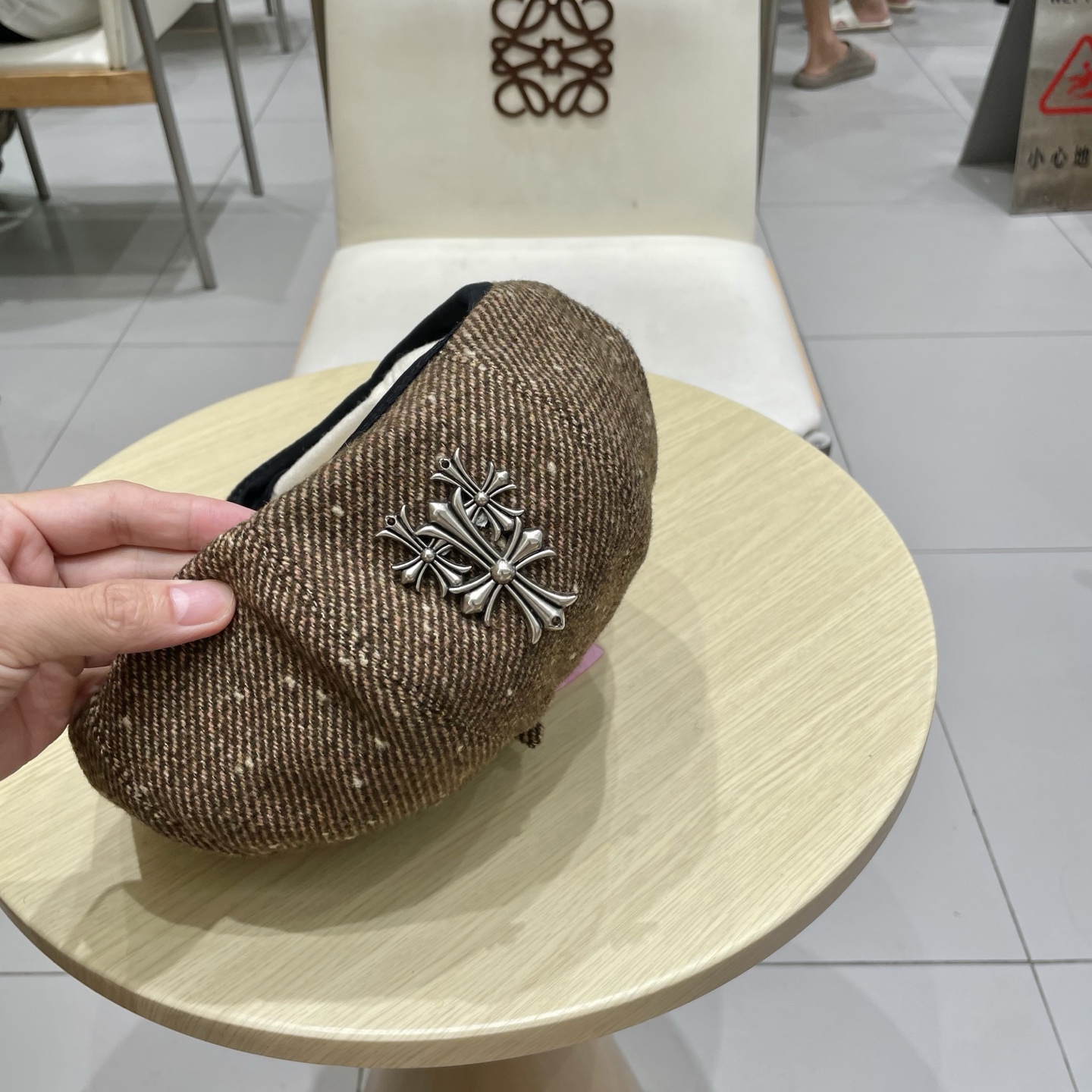 Chrome Hearts 克罗心贝雷帽女2025新款春夏款大头围显脸小韩系南瓜画家帽秋冬八角帽子