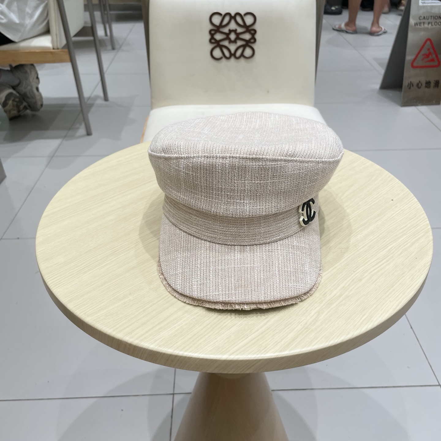 香奈儿新款鸭舌军帽，高级定制，头围57cm