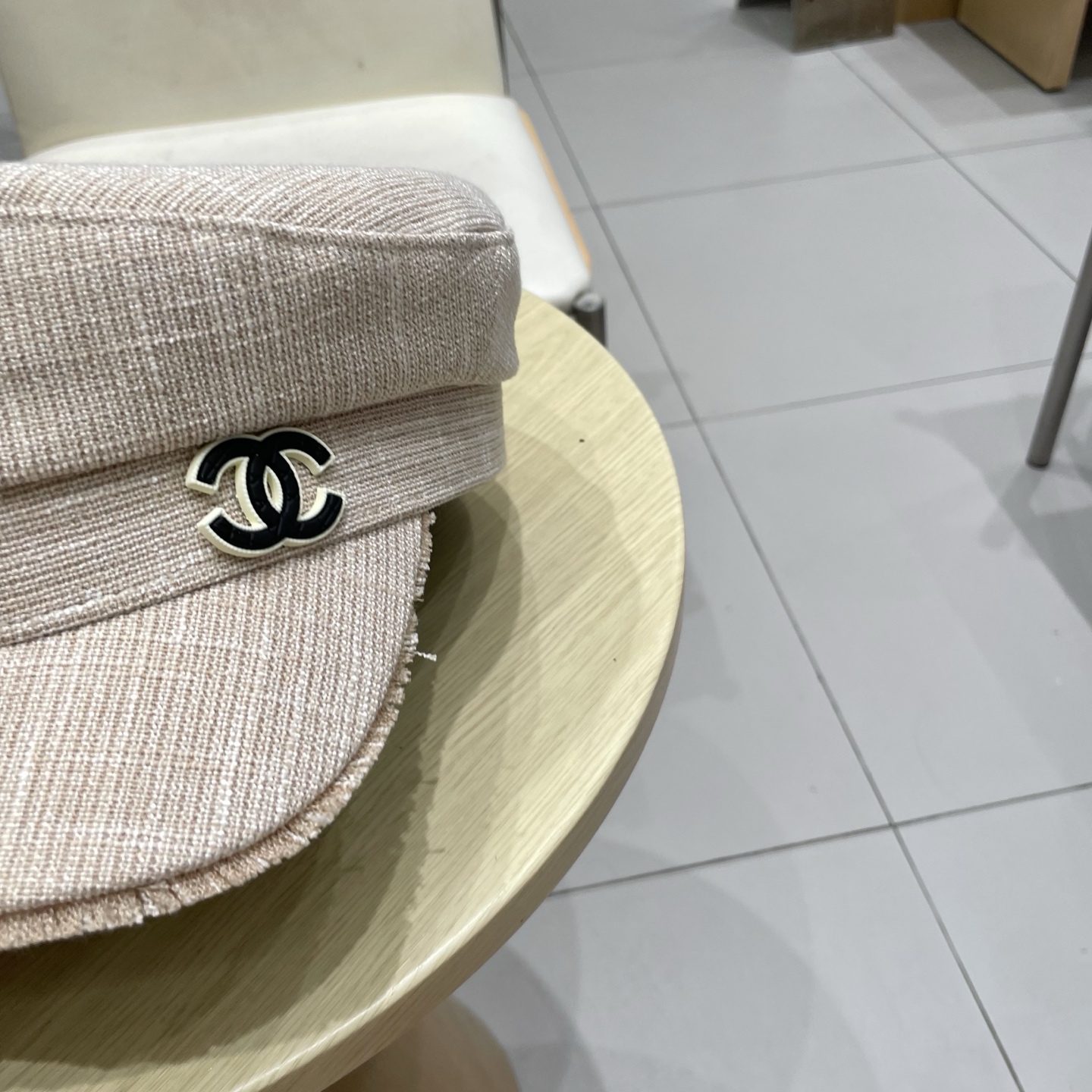 香奈儿新款鸭舌军帽，高级定制，头围57cm
