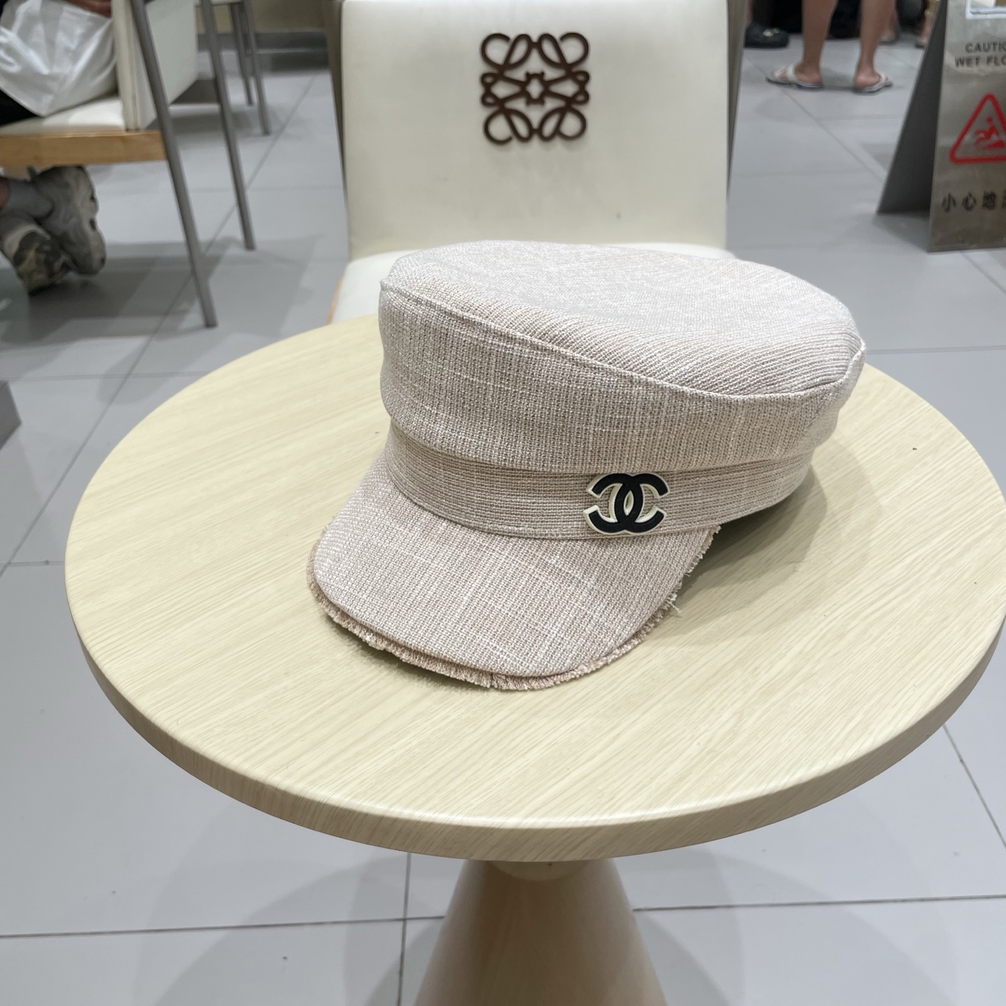 香奈儿新款鸭舌军帽，高级定制，头围57cm