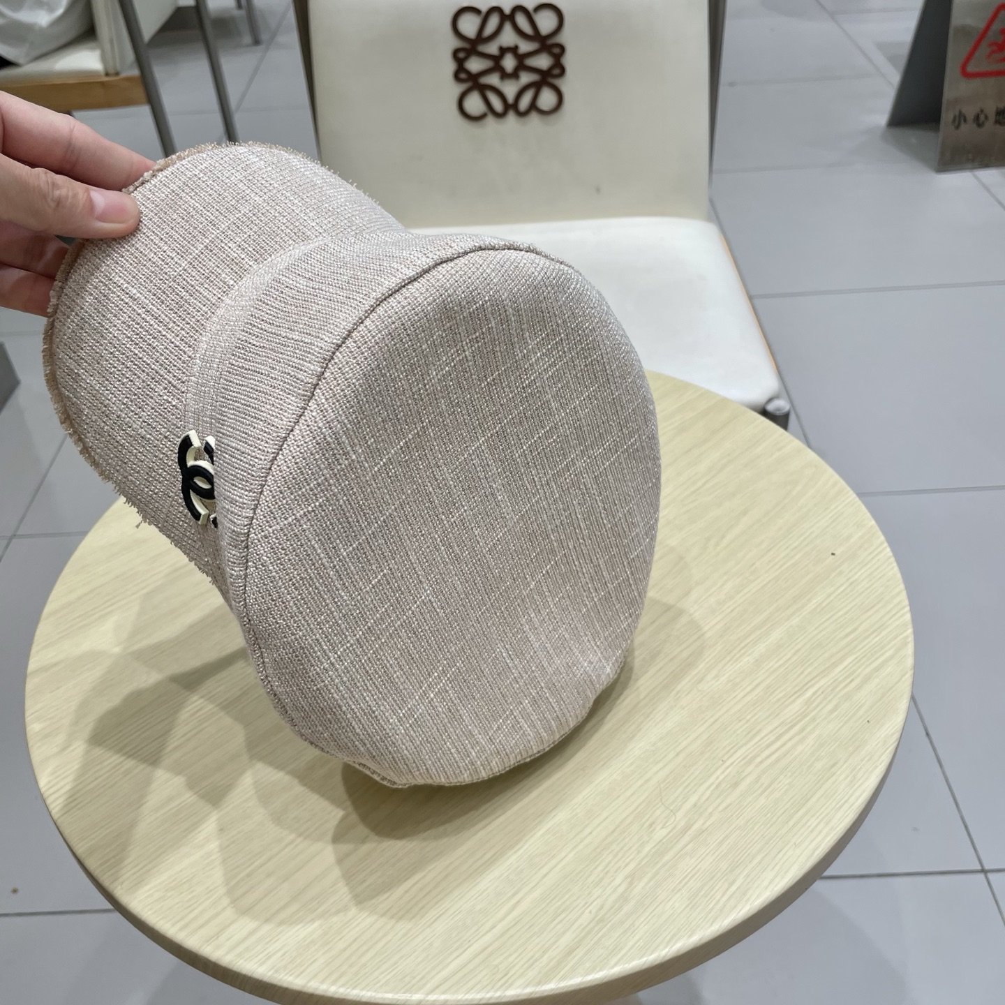 香奈儿新款鸭舌军帽，高级定制，头围57cm