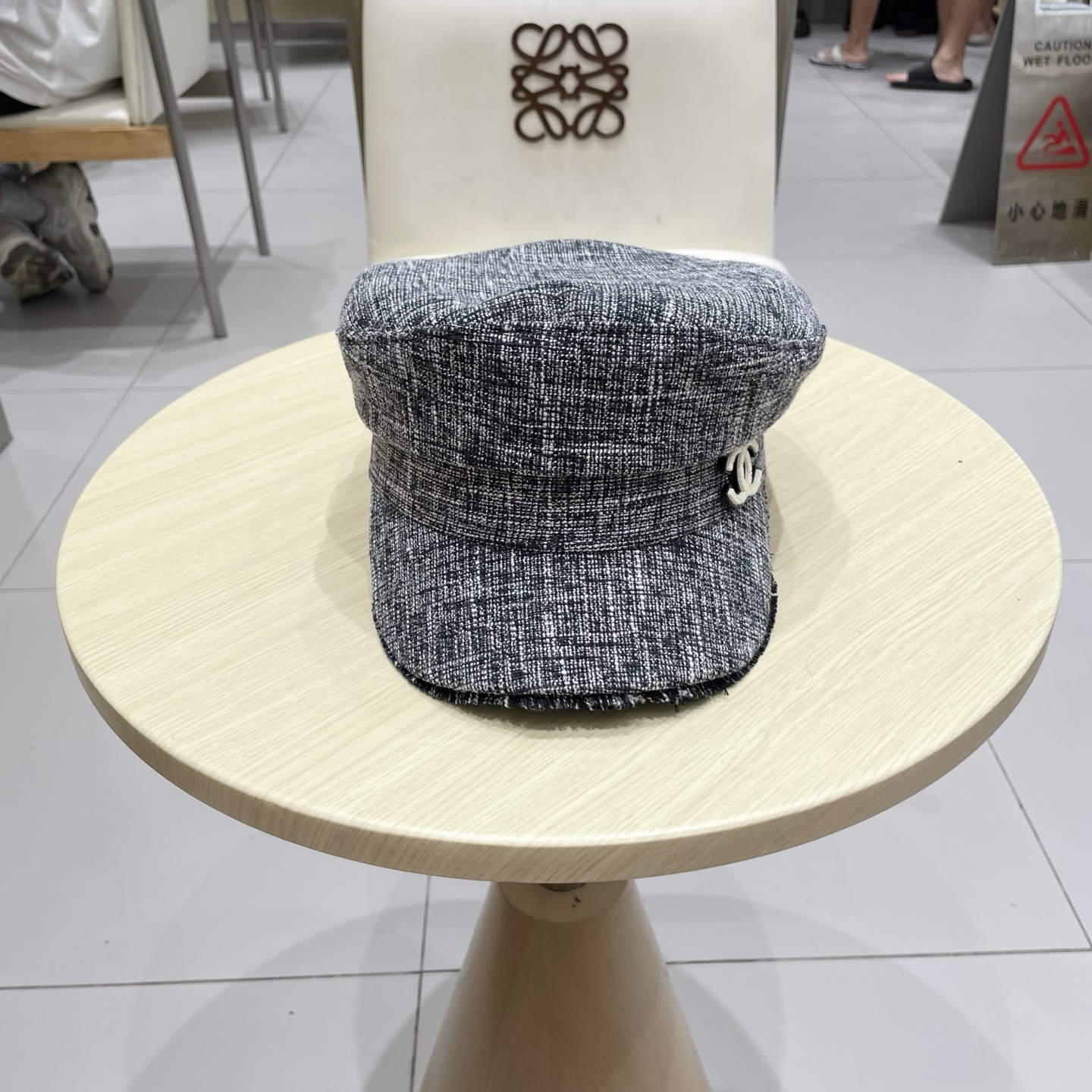 香奈儿新款鸭舌军帽，高级定制，头围57cm